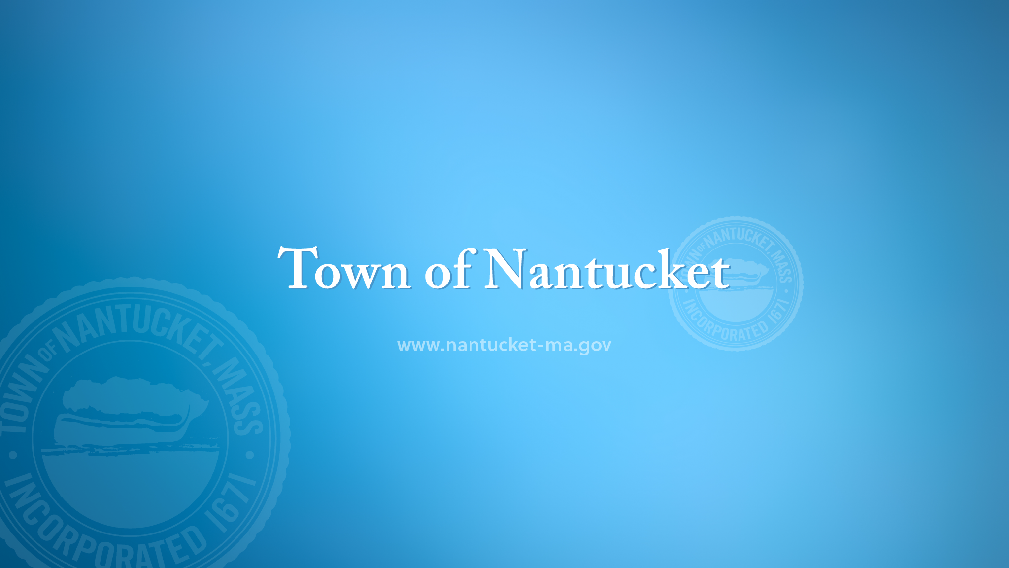 Town of Nantucket YouTube banner