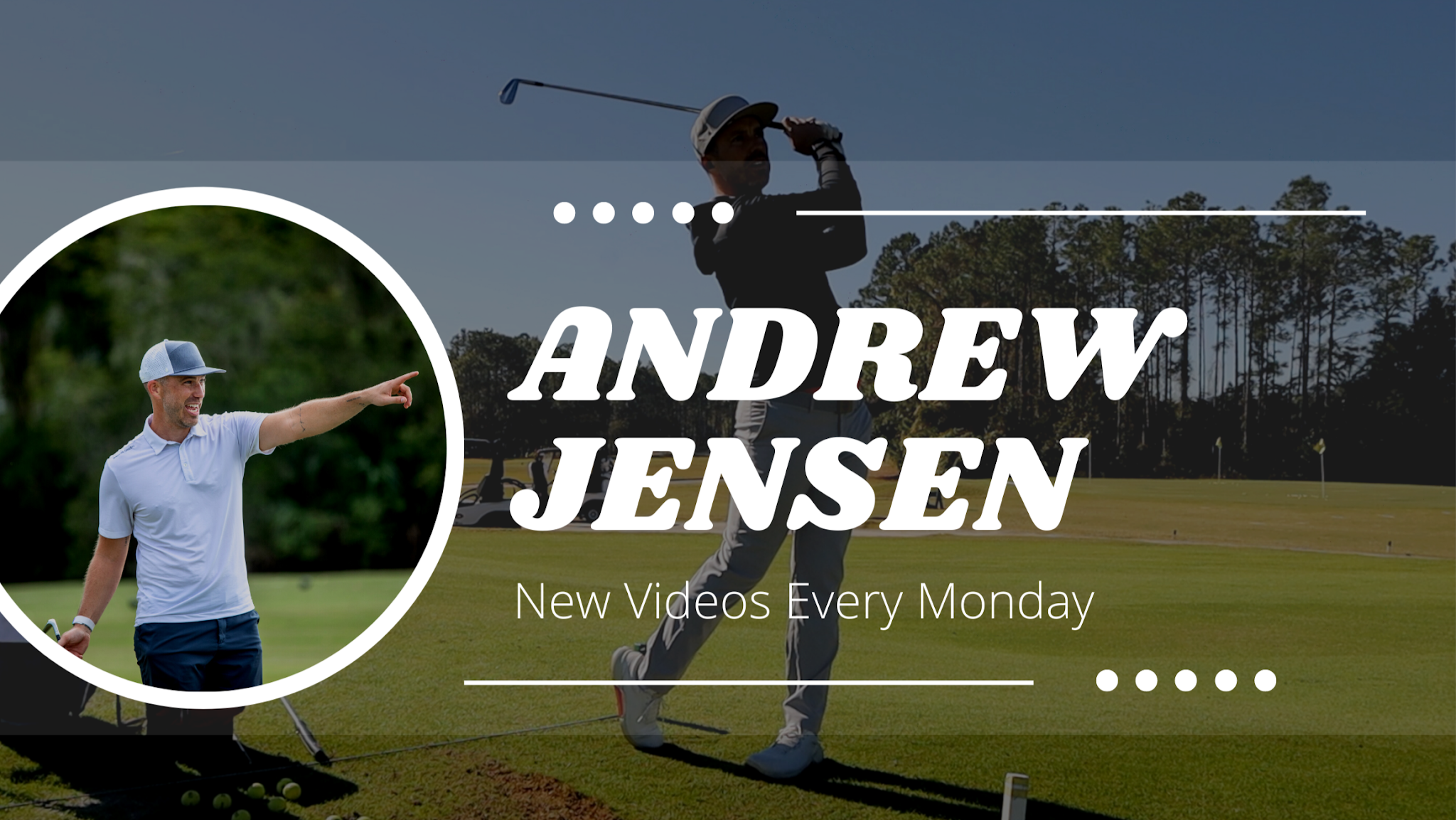 Andrew Jensen Golf YouTube banner