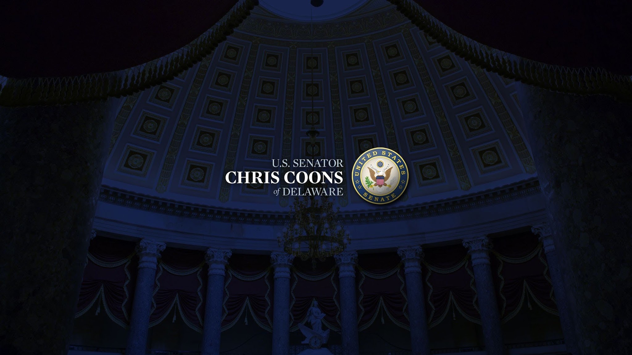 U.S. Senator Chris Coons YouTube banner