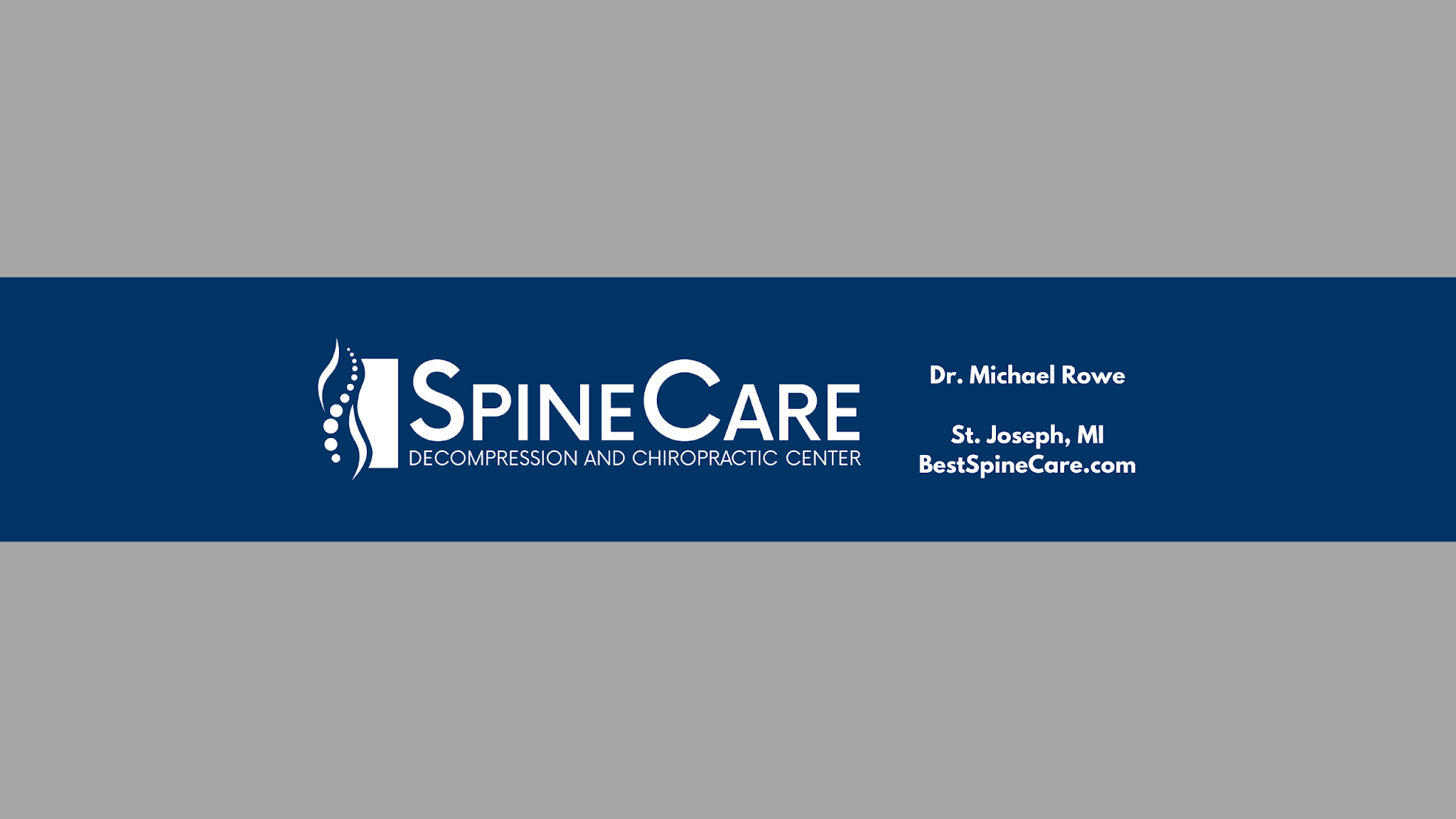 SpineCare Decompression and Chiropractic Center YouTube banner