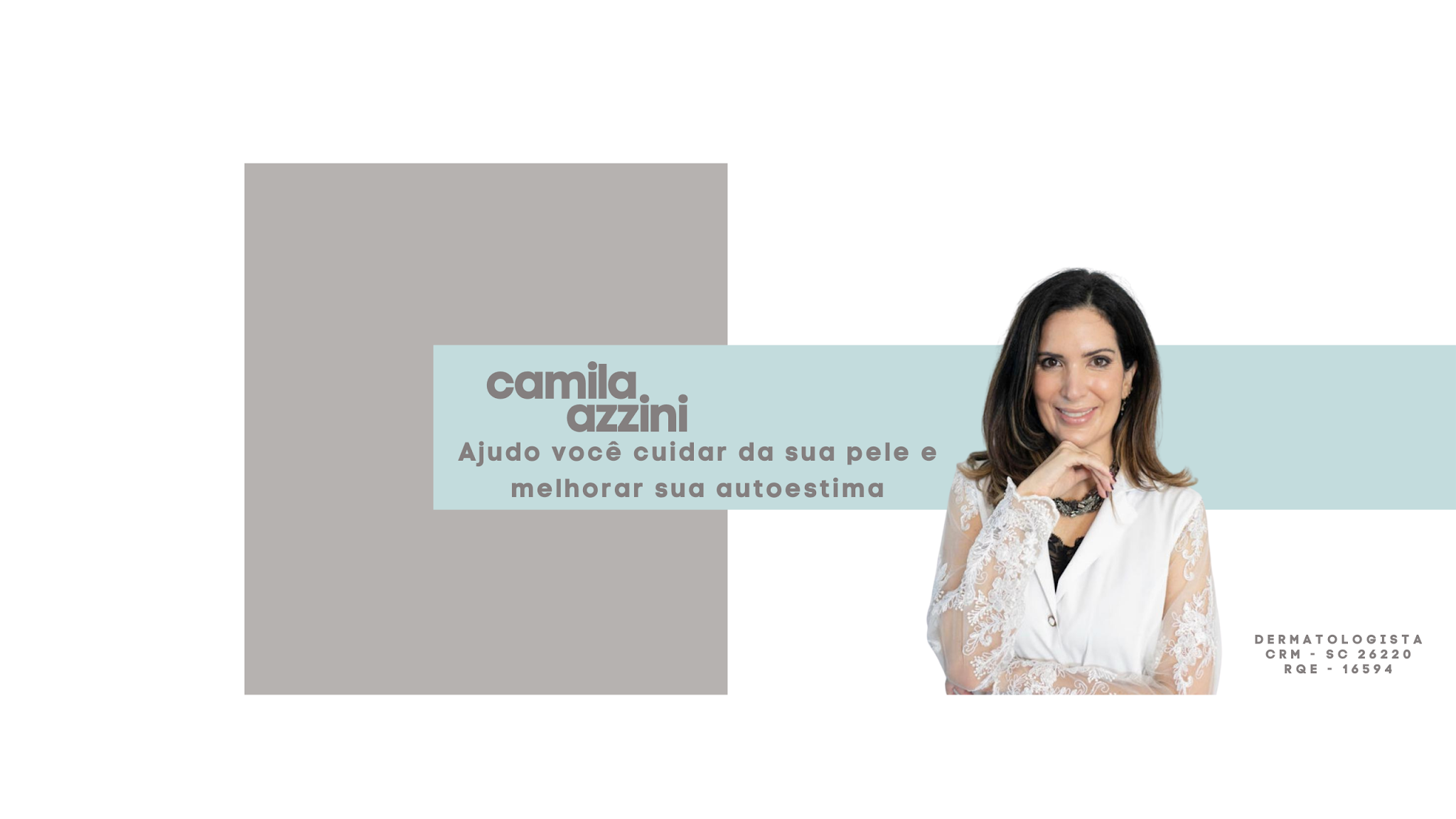 Camila Azzini Dermatologia YouTube banner