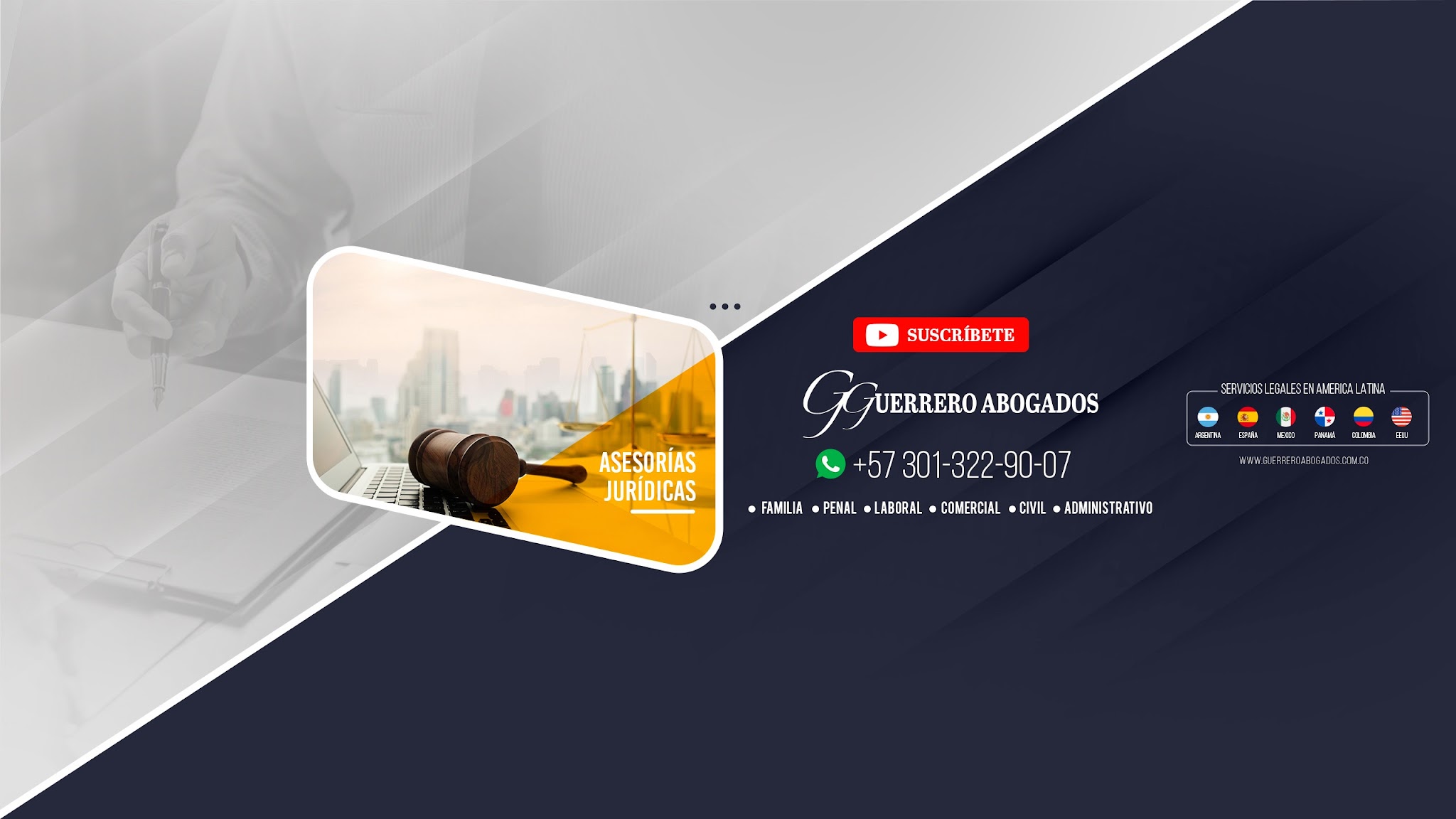 GUERRERO ABOGADOS YouTube banner