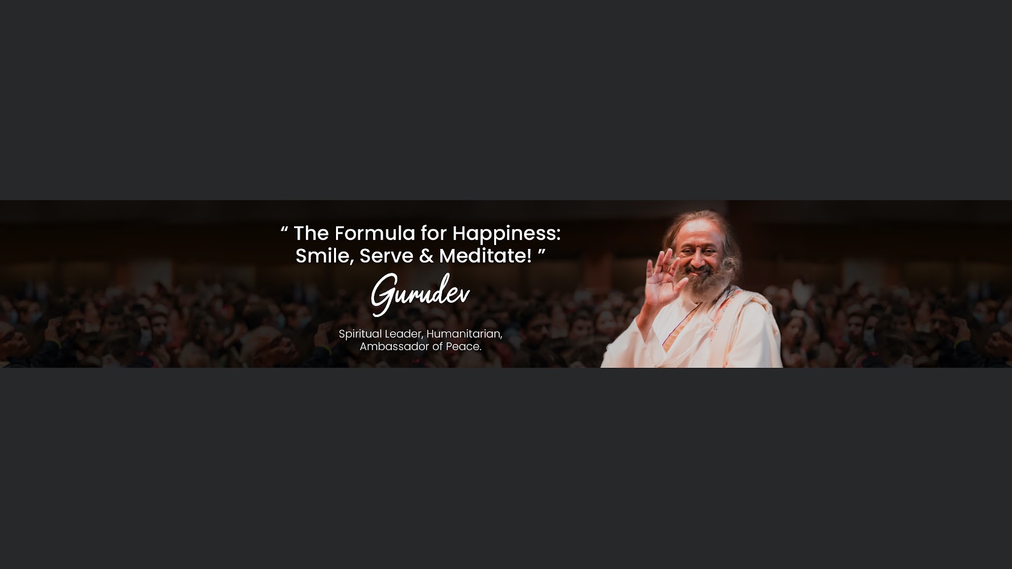 Gurudev Sri Sri Ravi Shankar YouTube banner