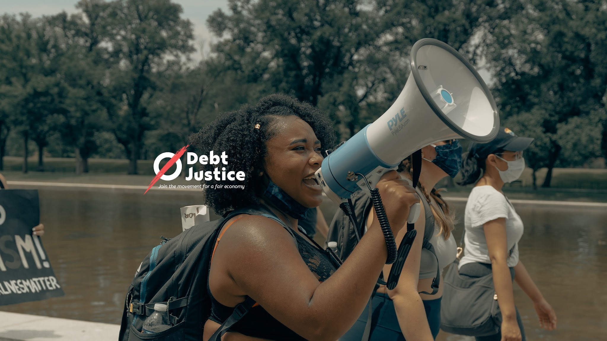 Debt Justice YouTube banner