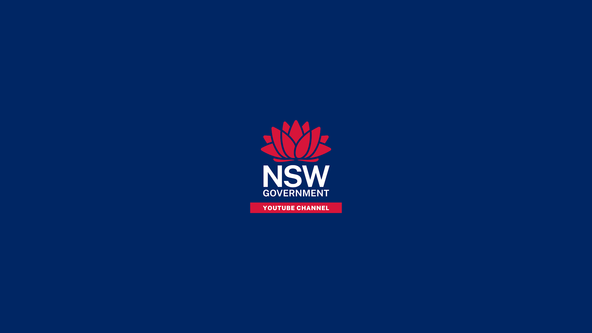 NSW Government YouTube banner