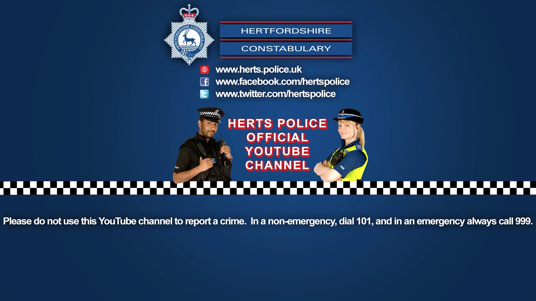 hertspolice YouTube banner