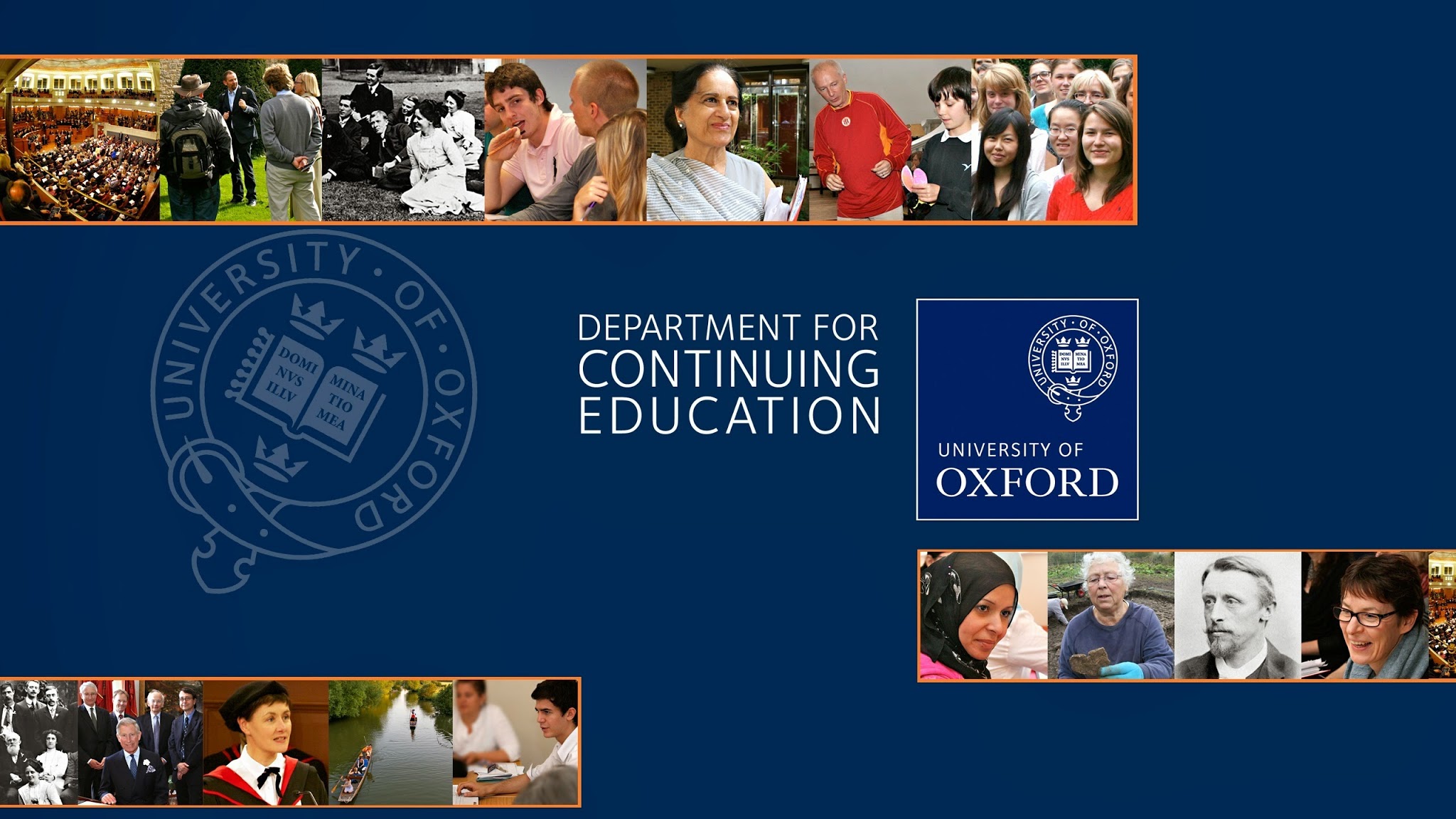 Oxford University Department for Continuing Education YouTube banner