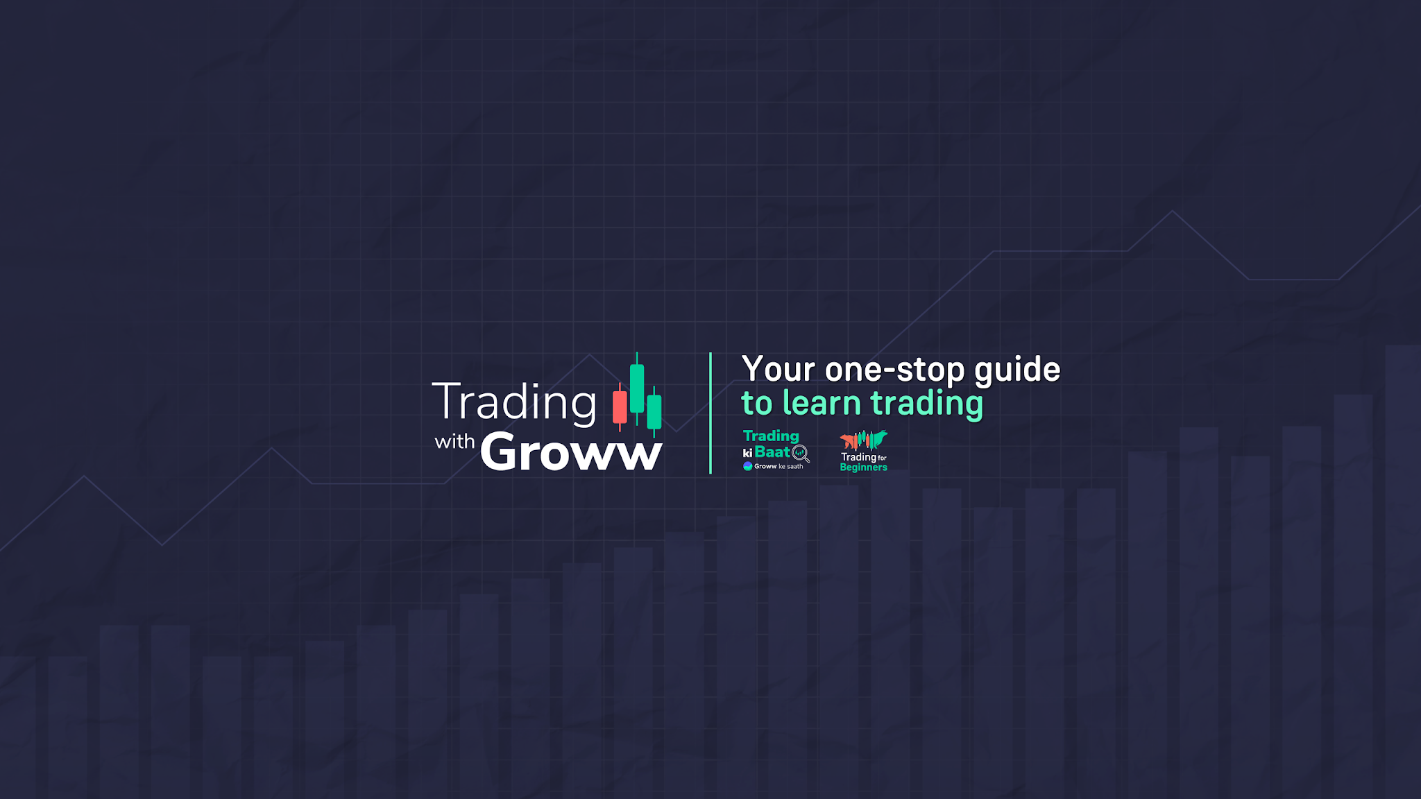 Trading with Groww YouTube banner