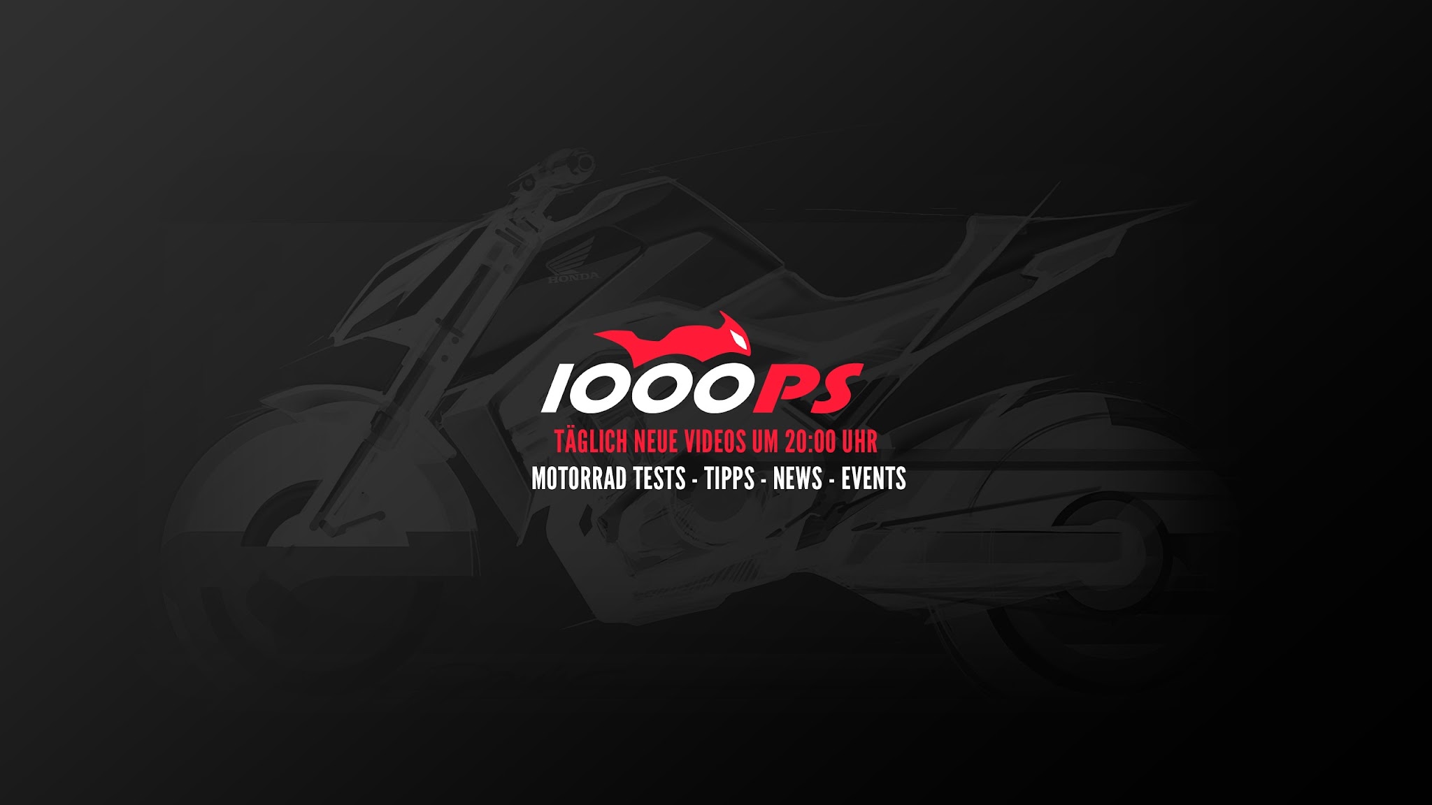 1000PS - die starke Motorradseite im Internet YouTube banner