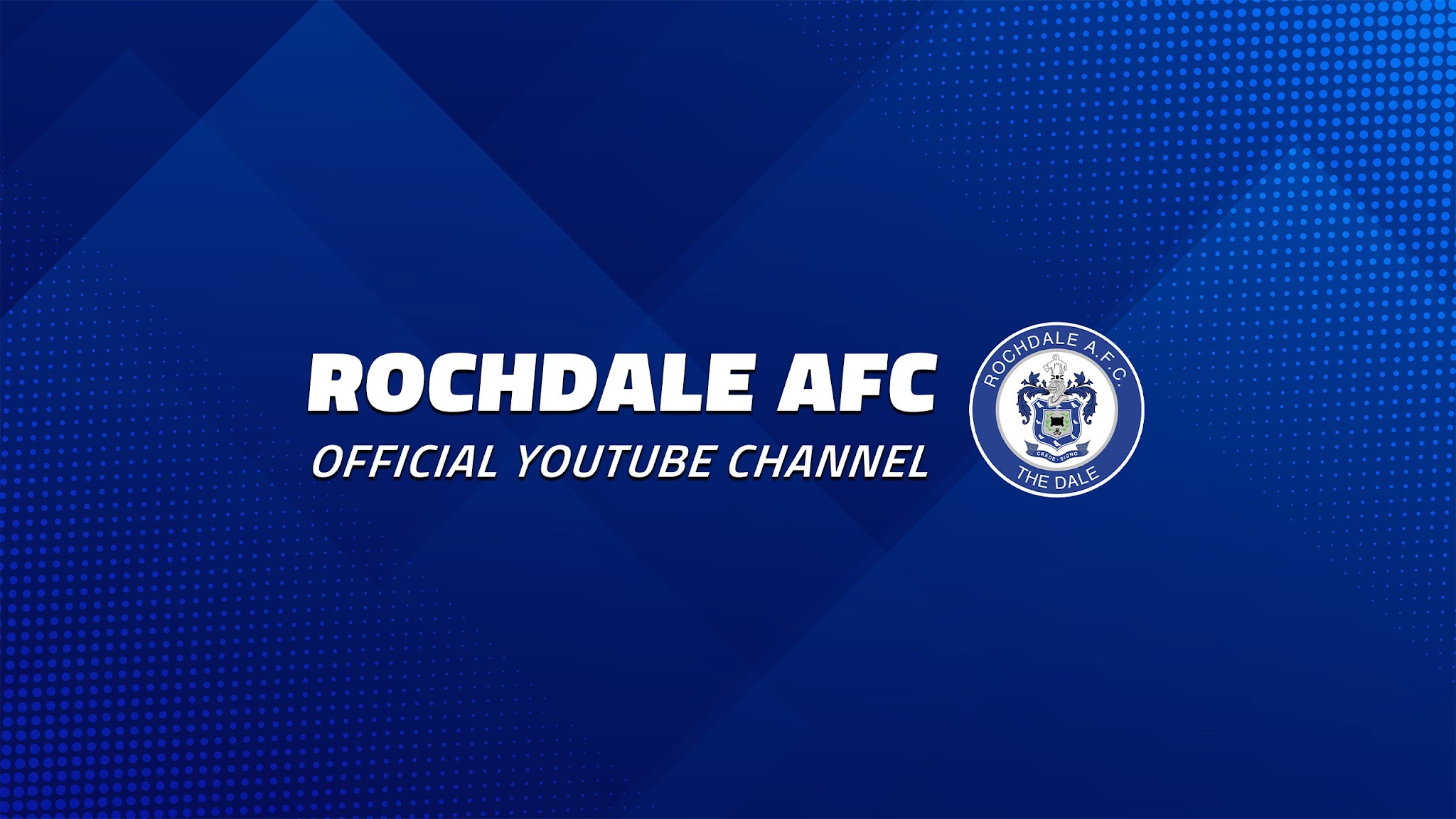 Rochdale AFC YouTube banner