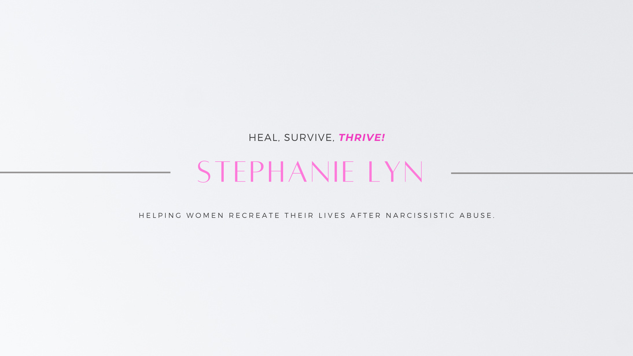 Stephanie Lyn Coaching YouTube banner