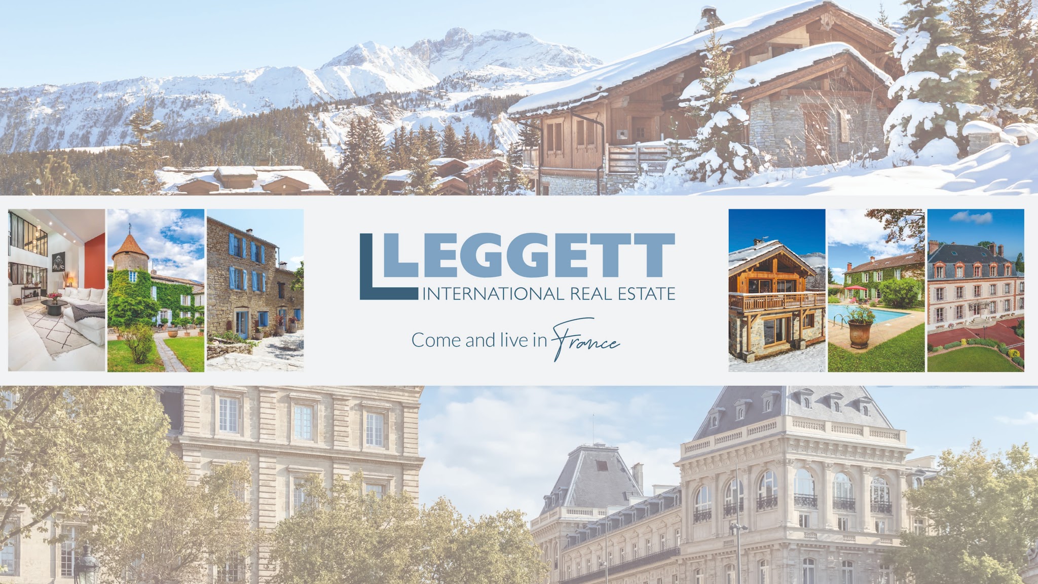 French Property and French Estate by Leggett YouTube banner