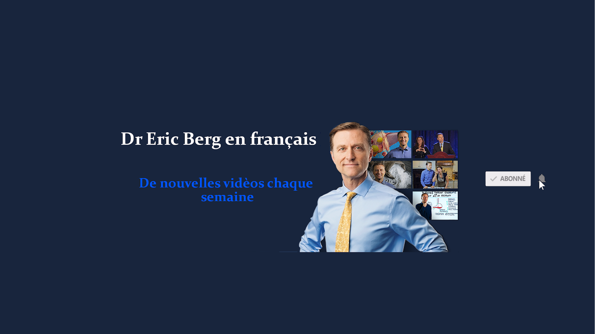 Dr. Eric Berg en français YouTube banner