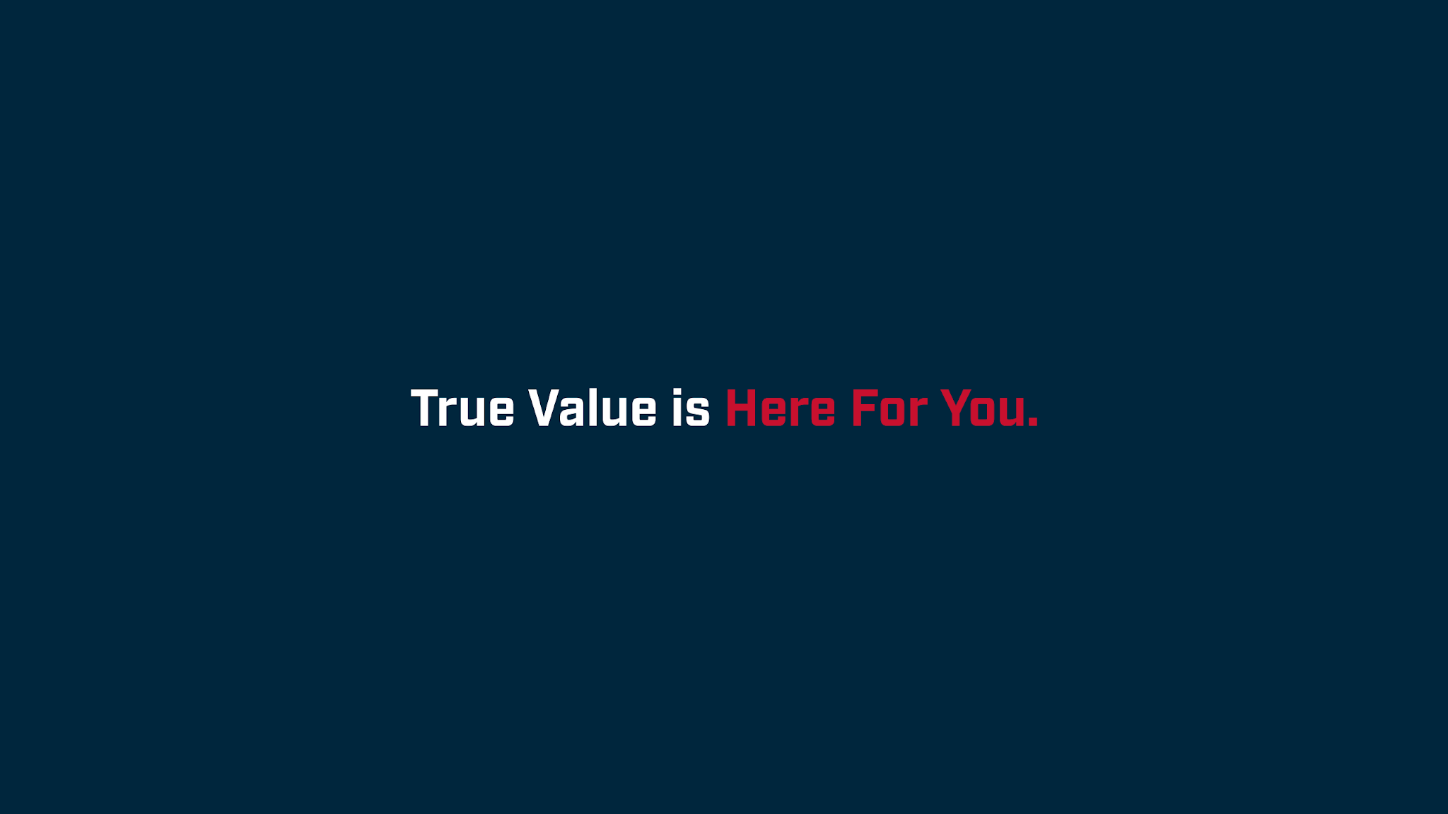 True Value YouTube banner