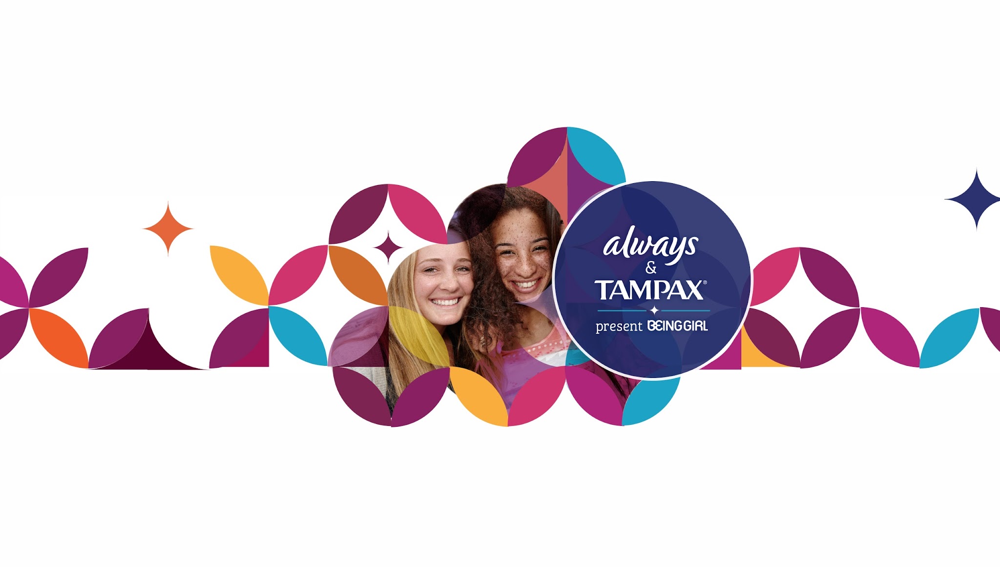 BeingGirl presented by Always and Tampax YouTube banner