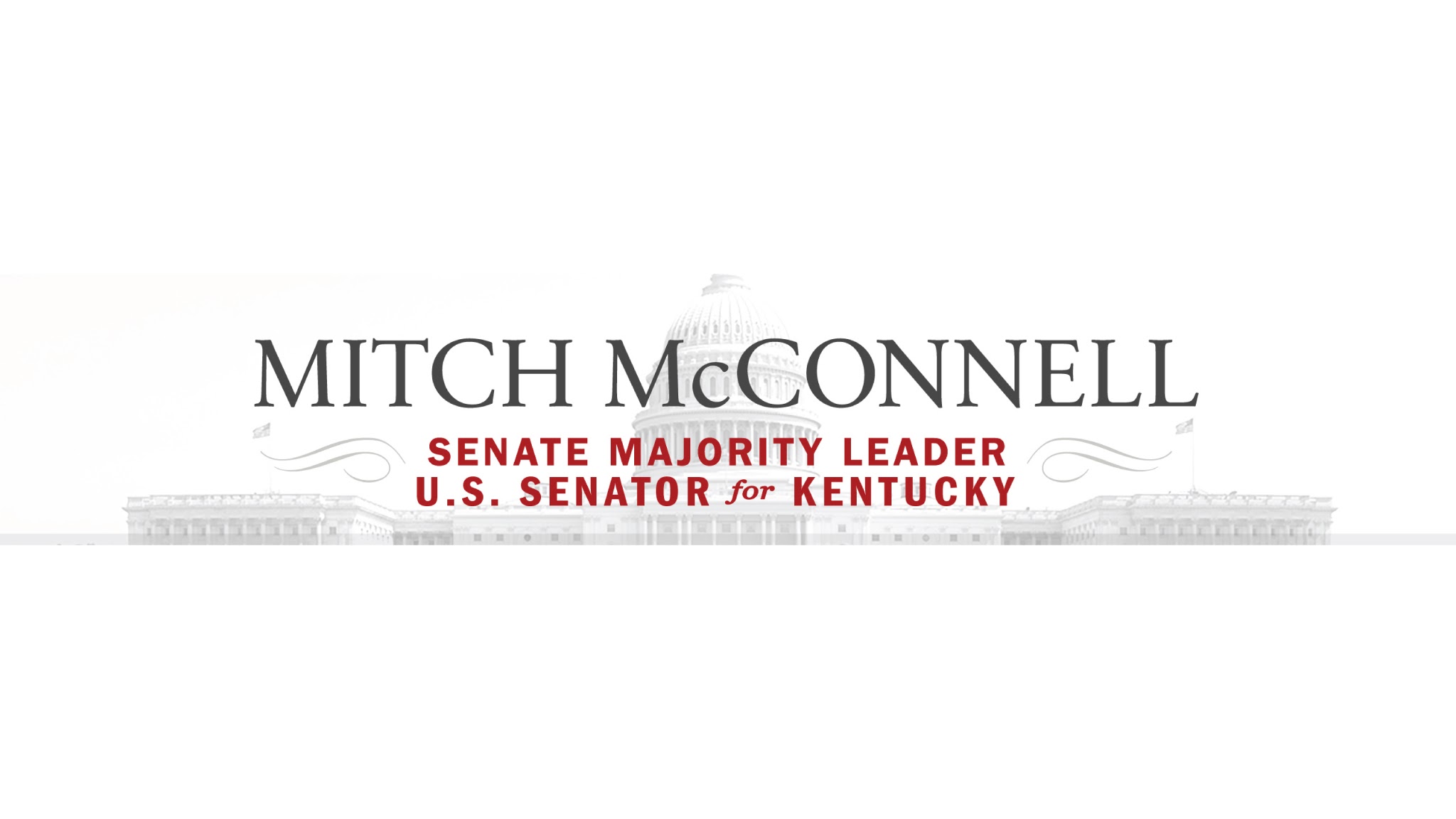 Senate Republican Leader Mitch McConnell YouTube banner