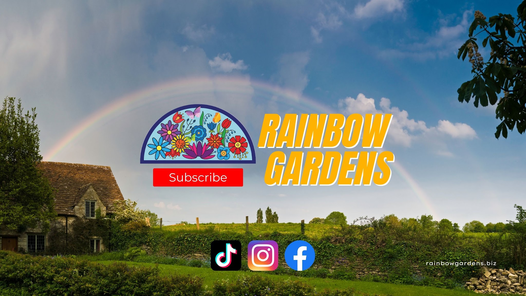 Rainbow Gardens Texas YouTube banner