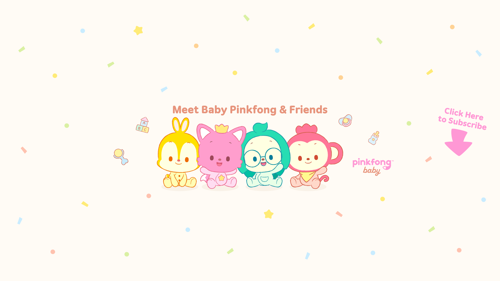 Pinkfong! Baby Friends YouTube banner