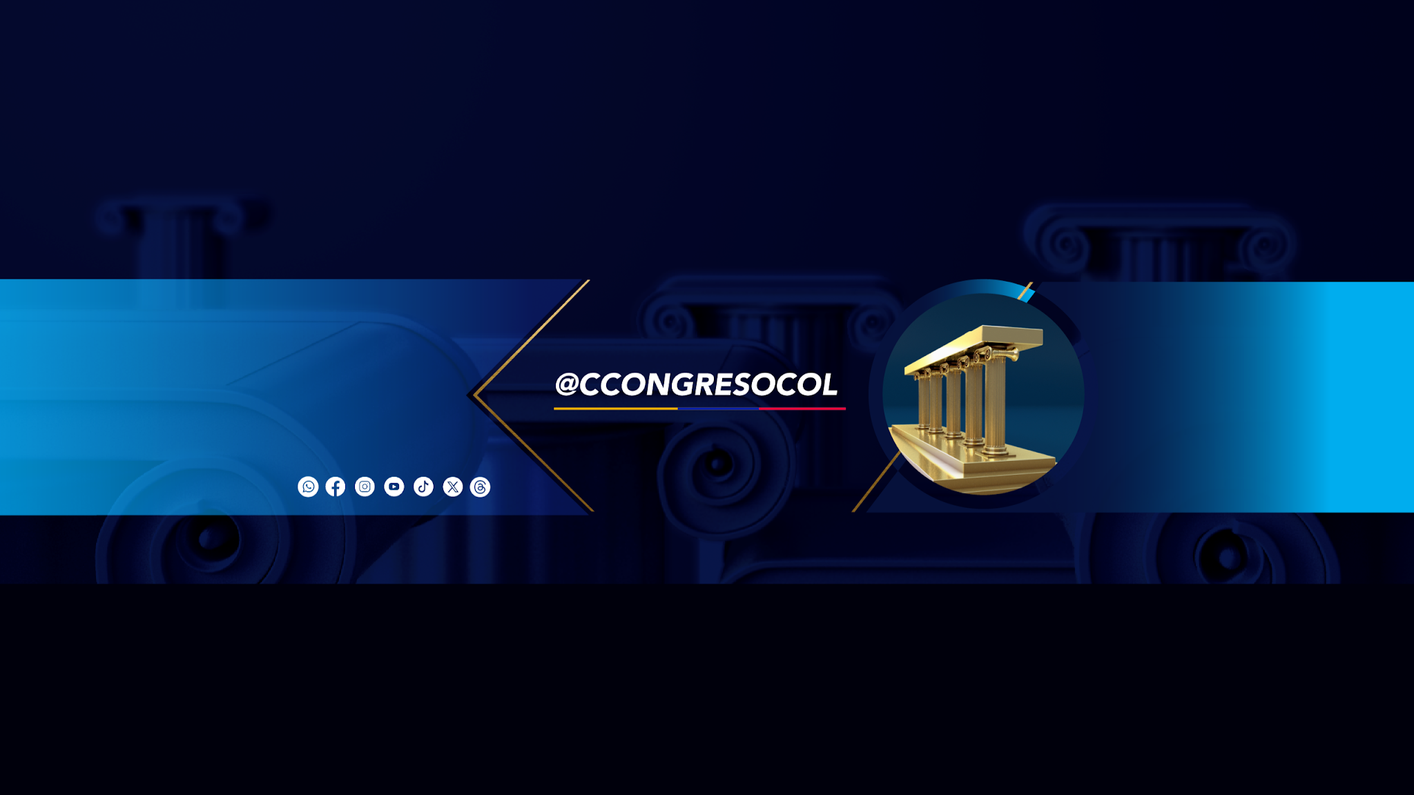 Canal Congreso Colombia  YouTube banner