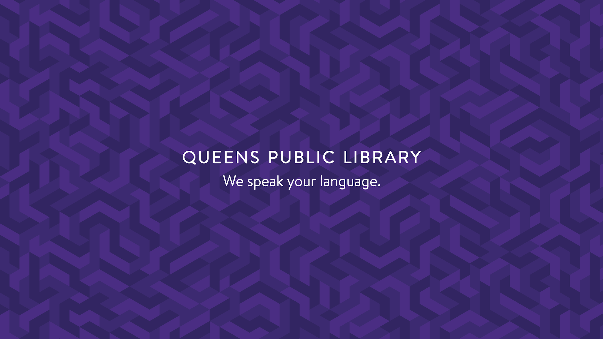 Queens Public Library YouTube banner