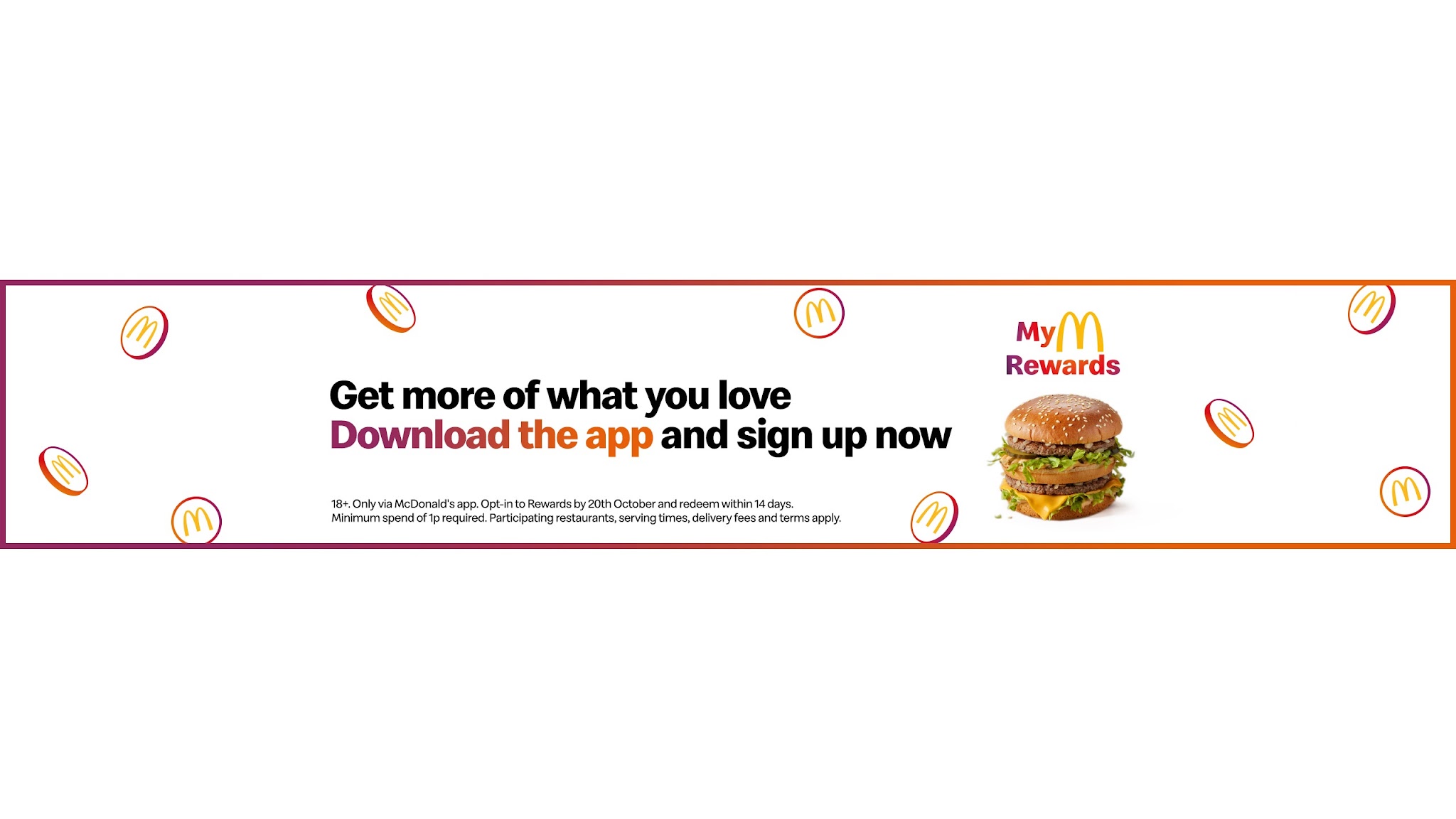 McDonald's UK YouTube banner