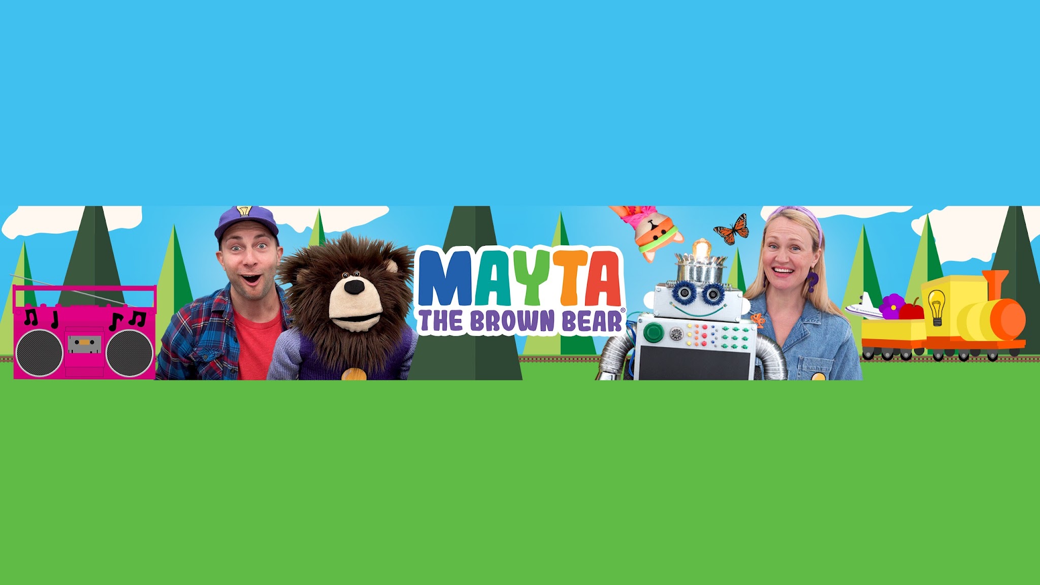 Mayta the Brown Bear - Toddler Learning Videos YouTube banner