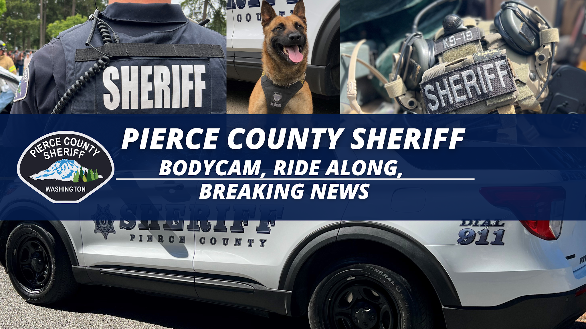 Pierce County Sheriff's Department YouTube banner