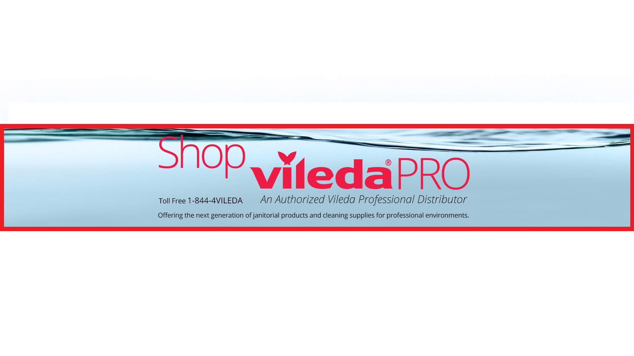 Shop Vileda PRO YouTube banner