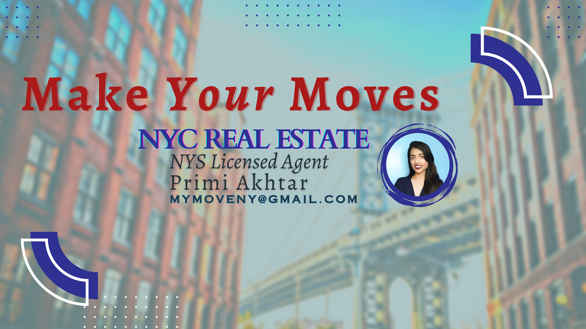 MY MOVE NY Real Estate with Primi YouTube banner