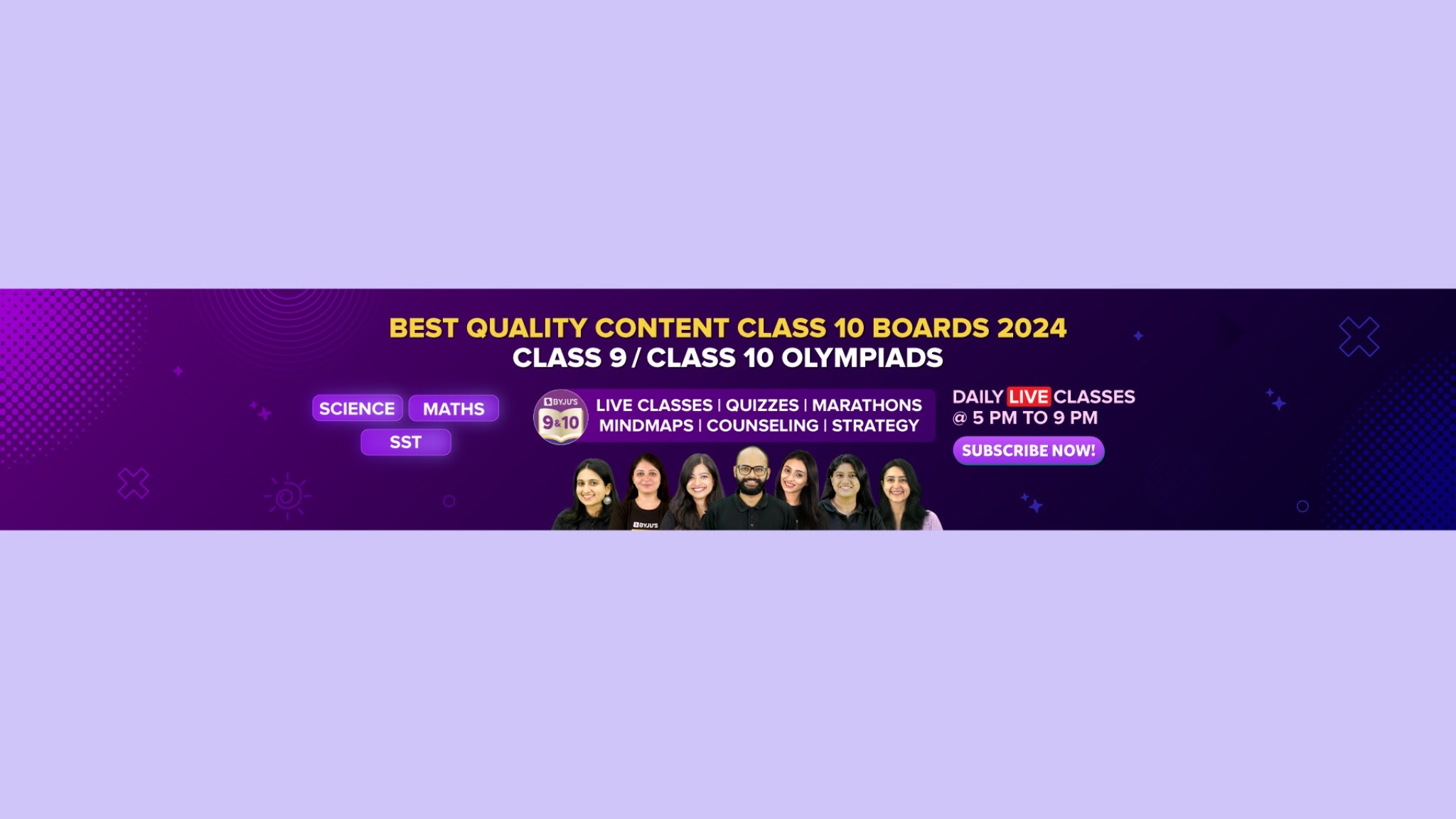 BYJU'S -  Class 9 & 10 YouTube banner