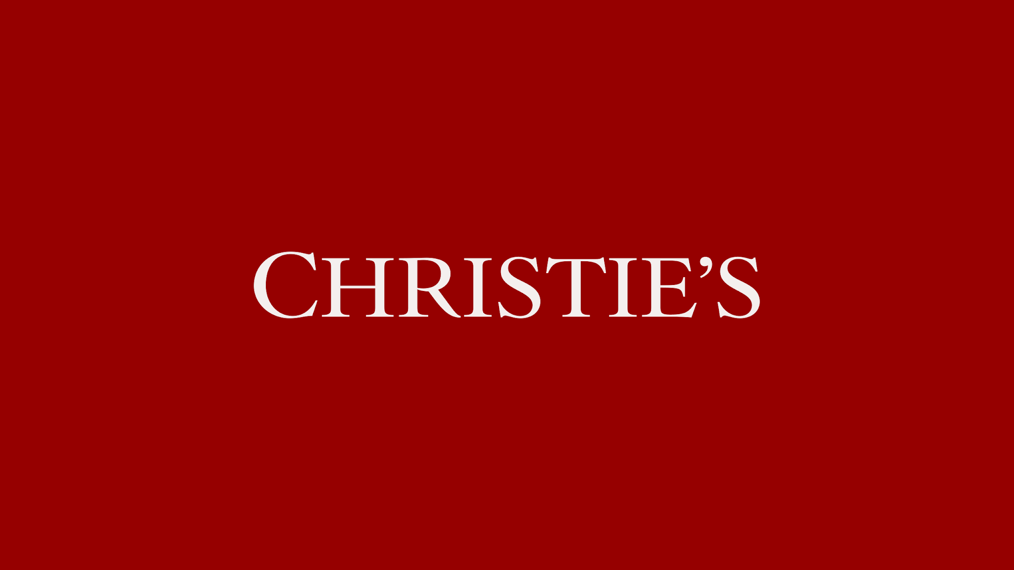 Christie's YouTube banner