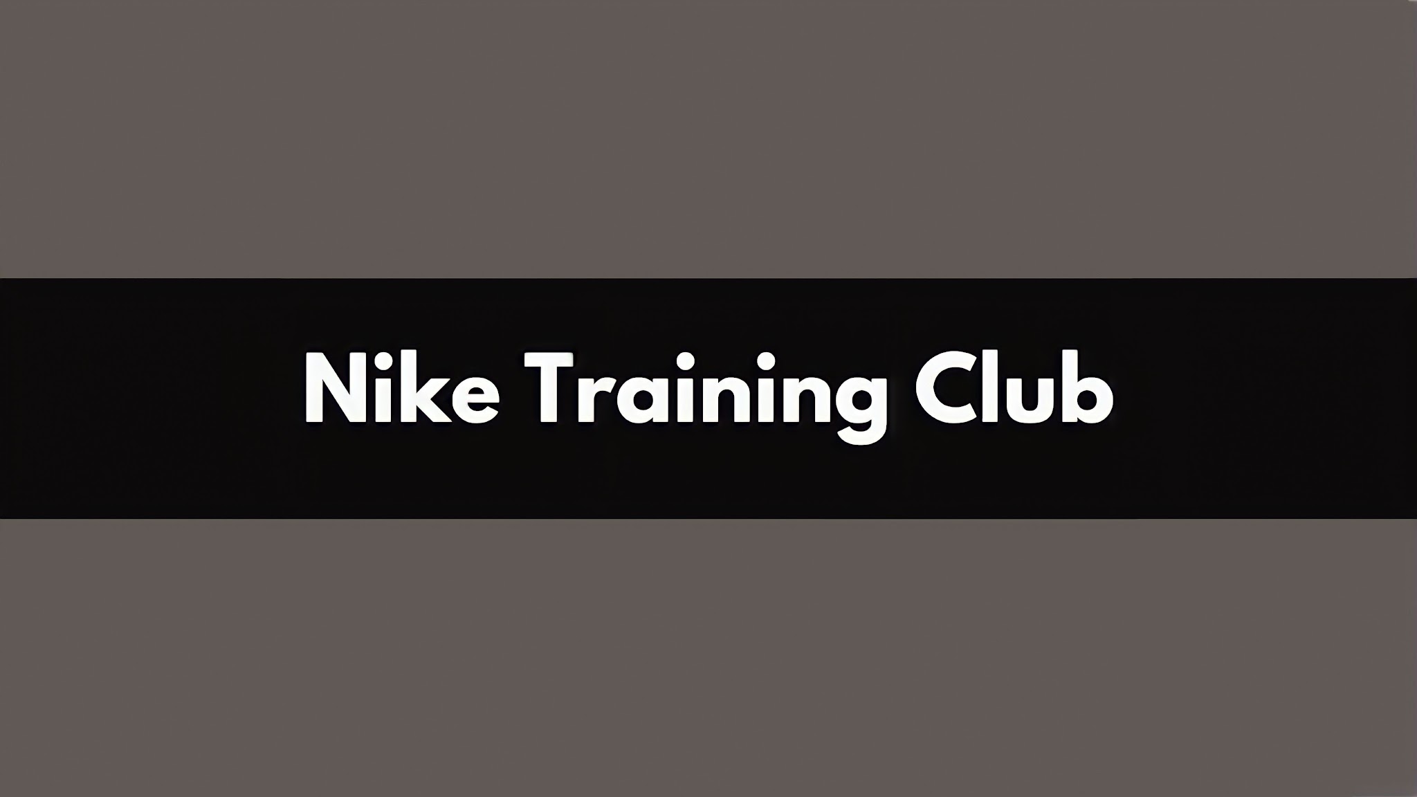 Nike Training Club YouTube banner