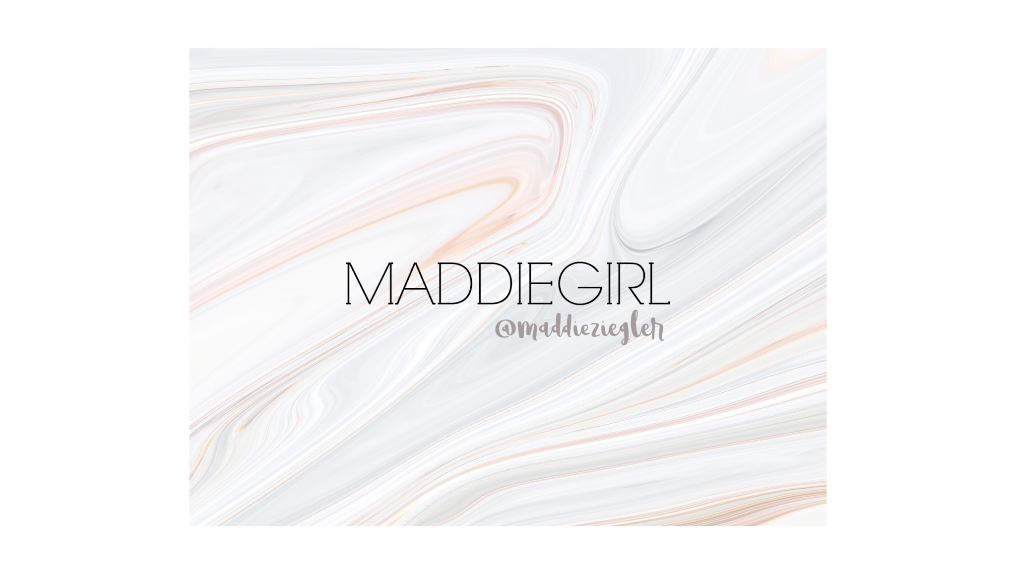 Maddie Ziegler YouTube banner