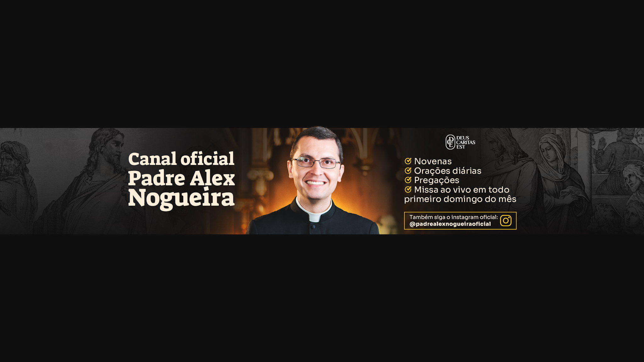 Padre Alex Nogueira YouTube banner