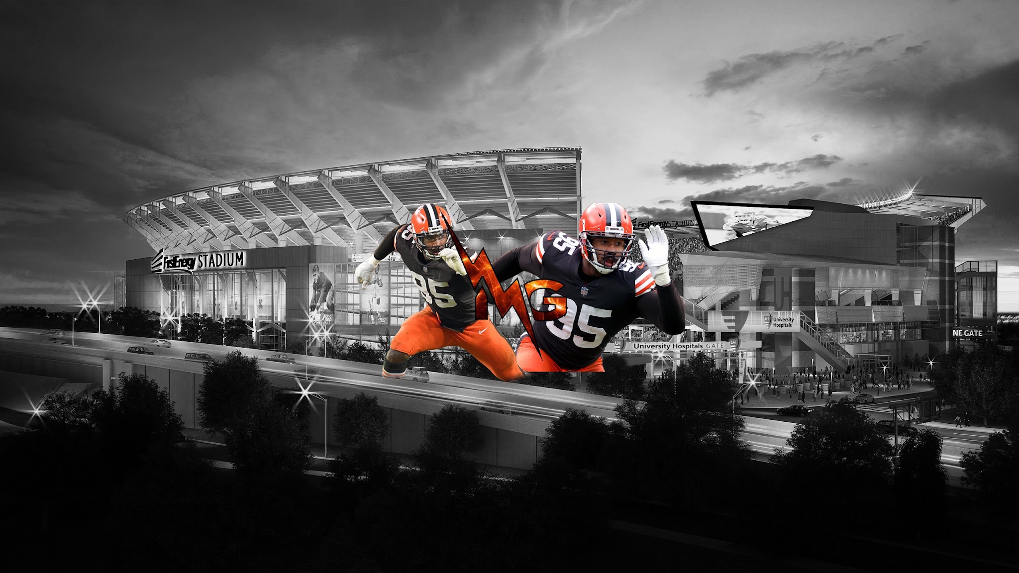 Myles Garrett YouTube banner