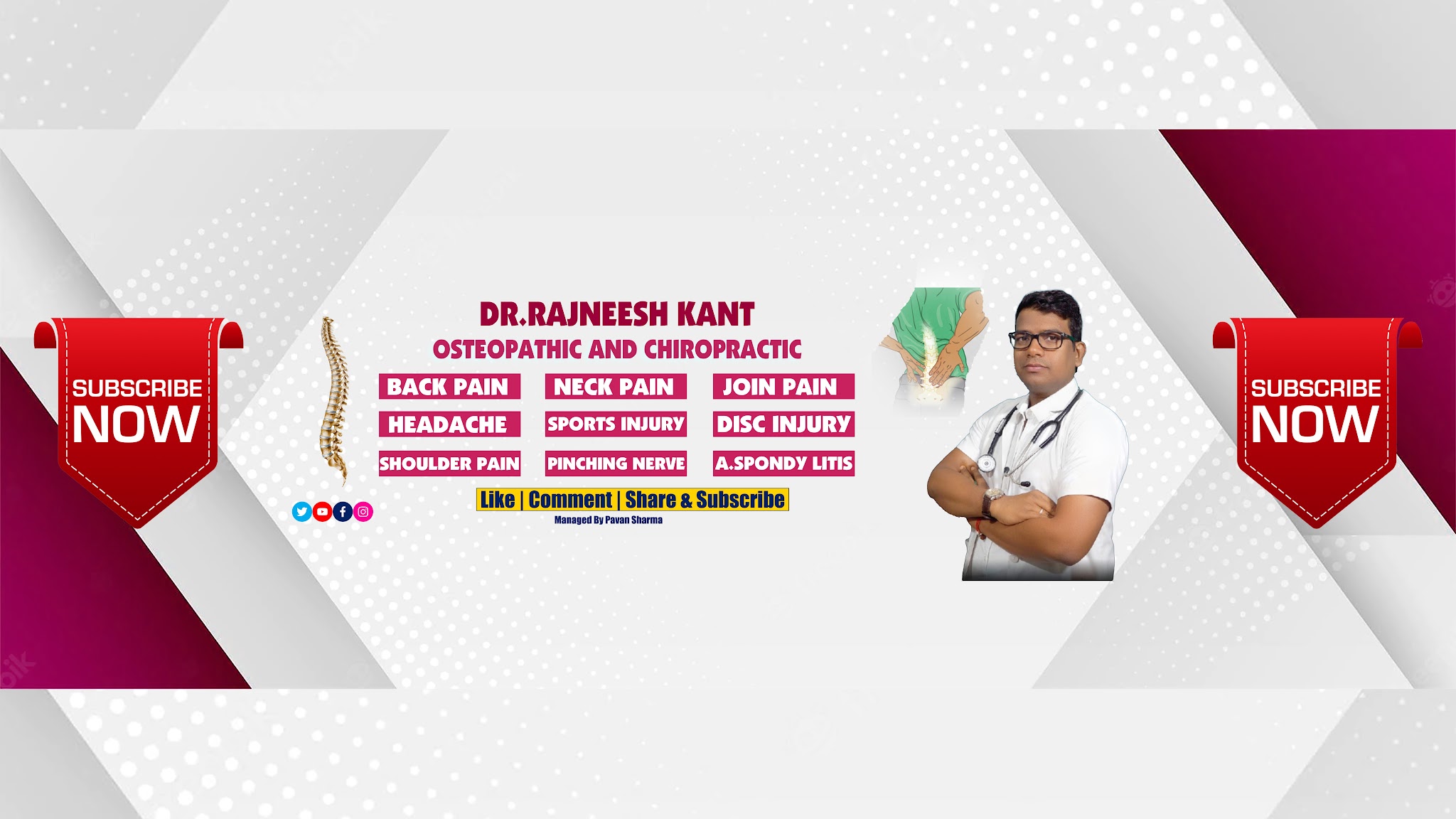 Dr.Rajneesh Kant YouTube banner