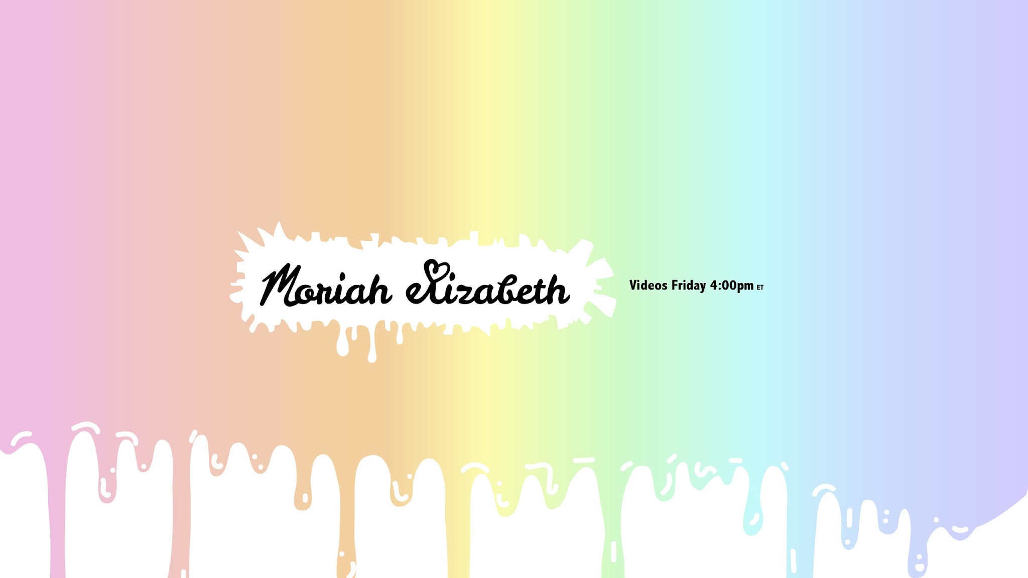 Moriah Elizabeth YouTube banner