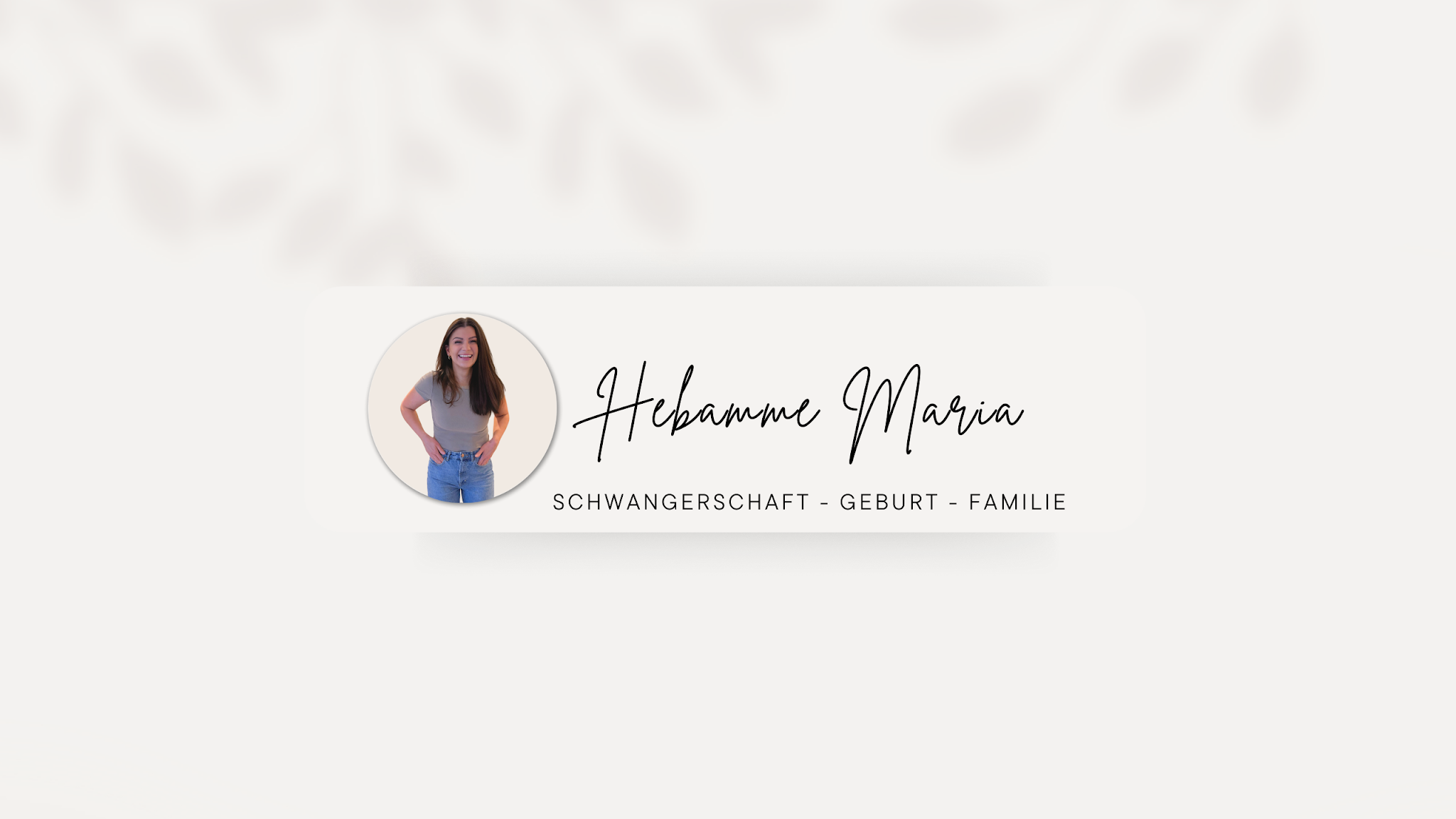 Hebamme Maria YouTube banner