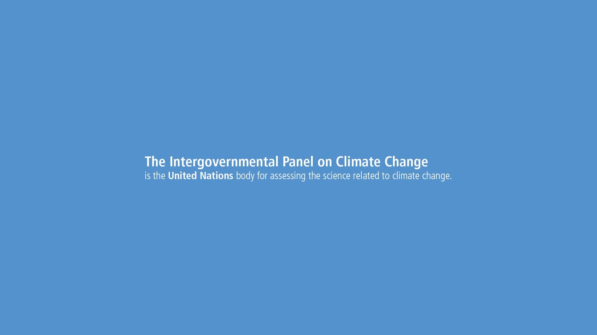 Intergovernmental Panel on Climate Change (IPCC) YouTube banner