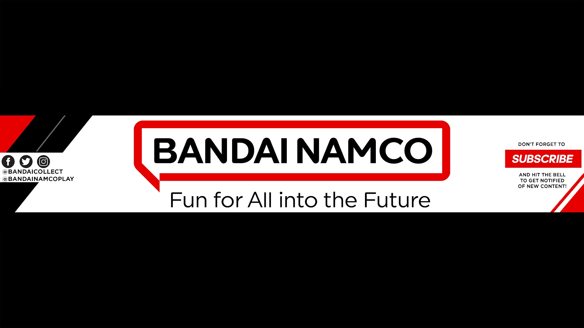 Bandai Namco Toys & Collectibles America YouTube banner