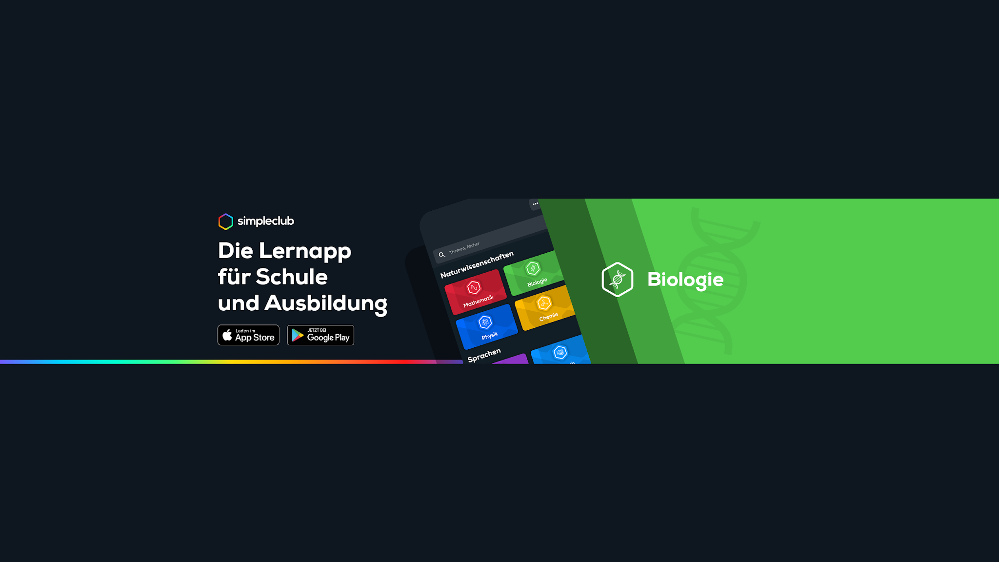 Biologie - simpleclub YouTube banner