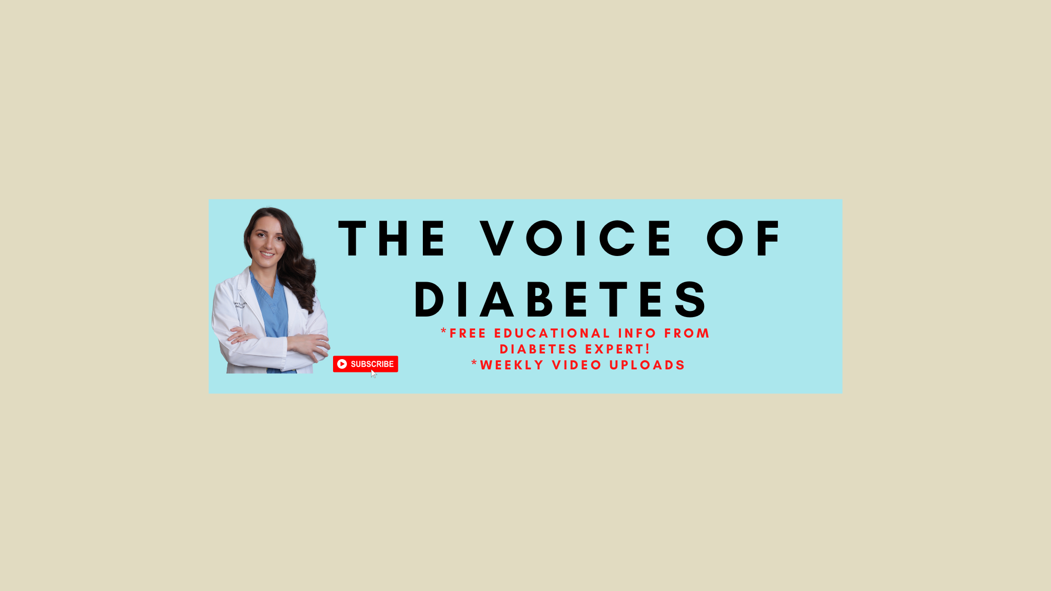 The Voice of Diabetes YouTube banner