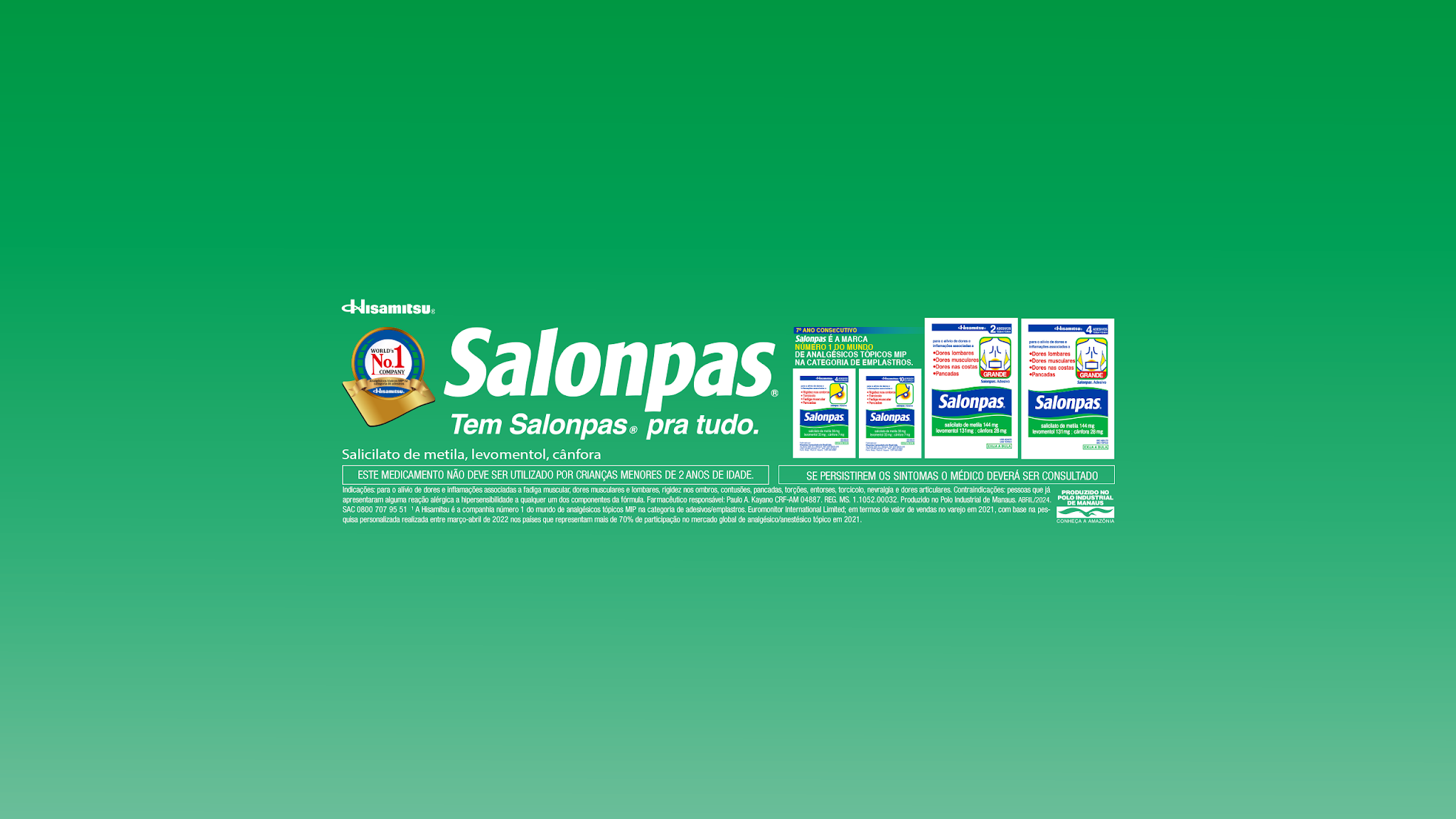 Salonpas Brasil YouTube banner