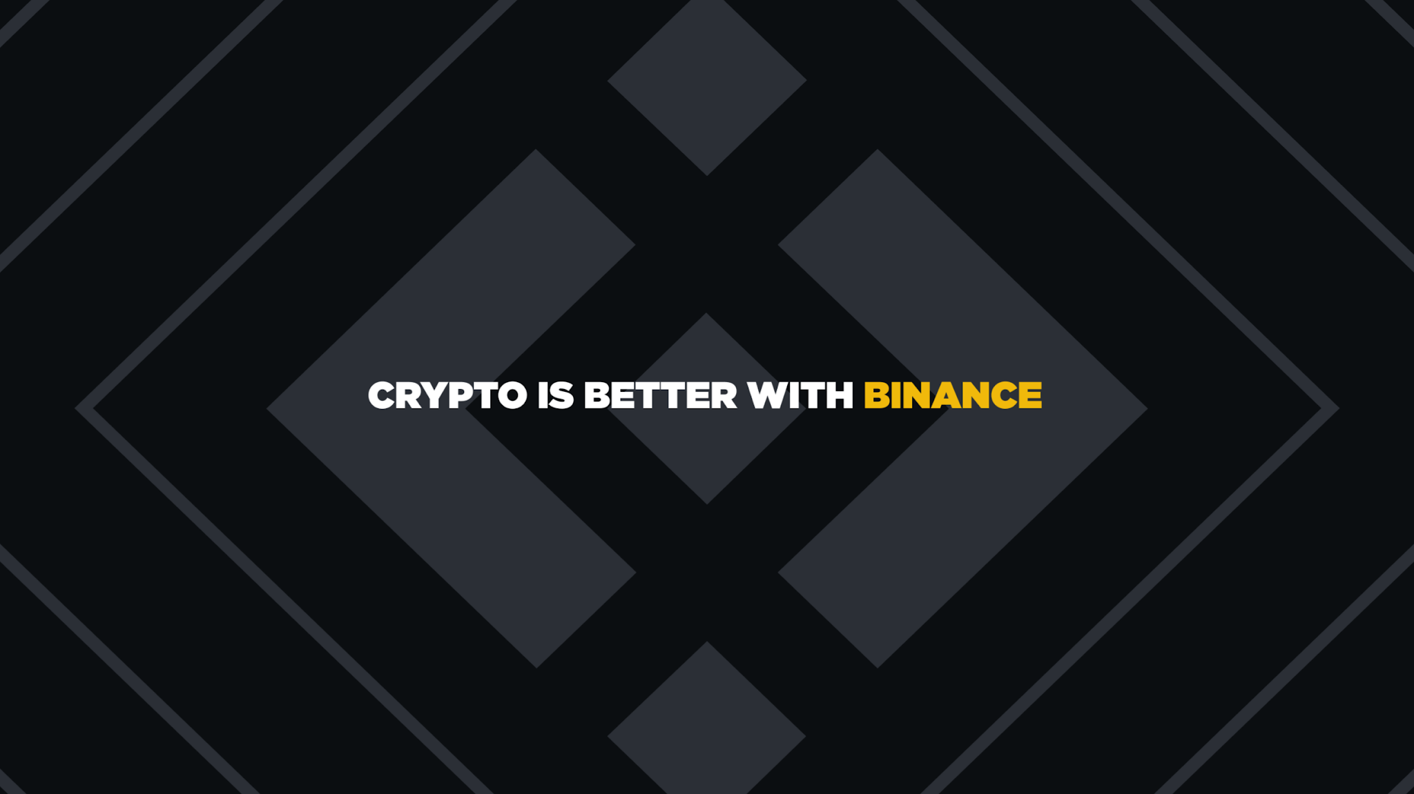 Binance YouTube banner