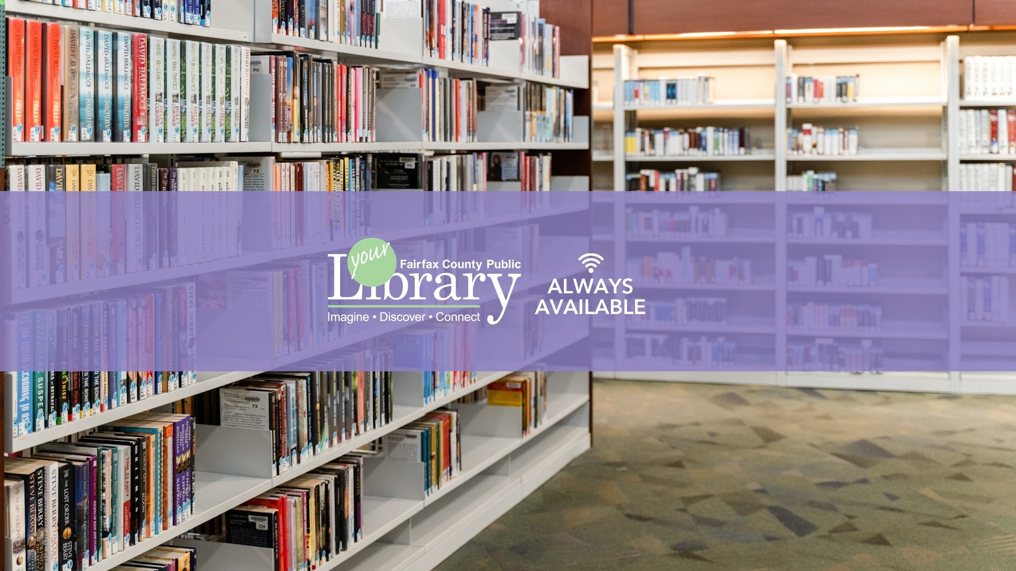 Fairfax County Public Library YouTube banner