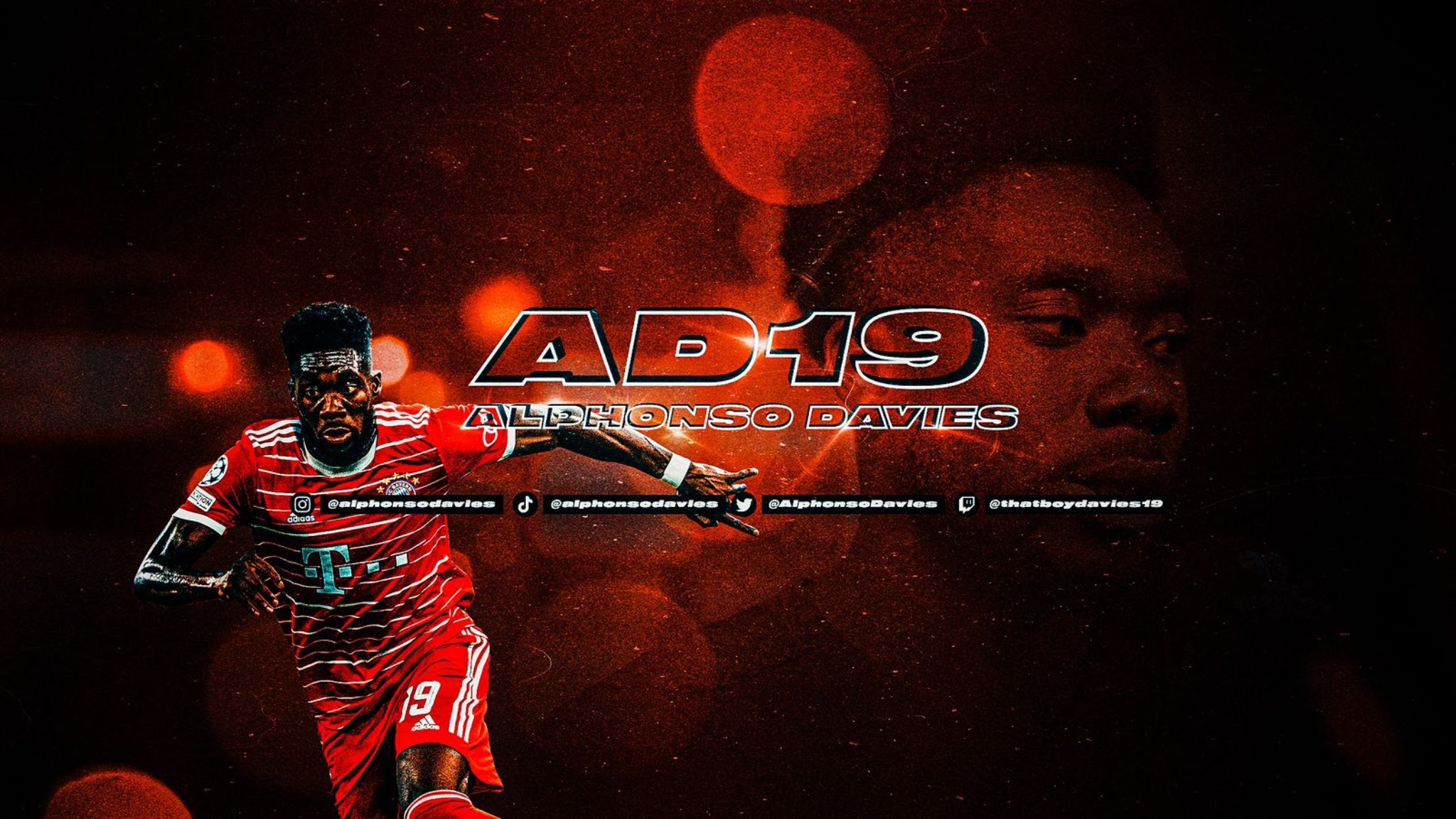 Alphonso Davies YouTube banner