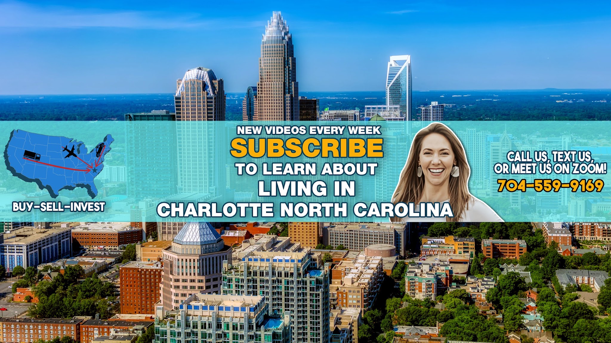 LIVING IN CHARLOTTE NORTH CAROLINA YouTube banner