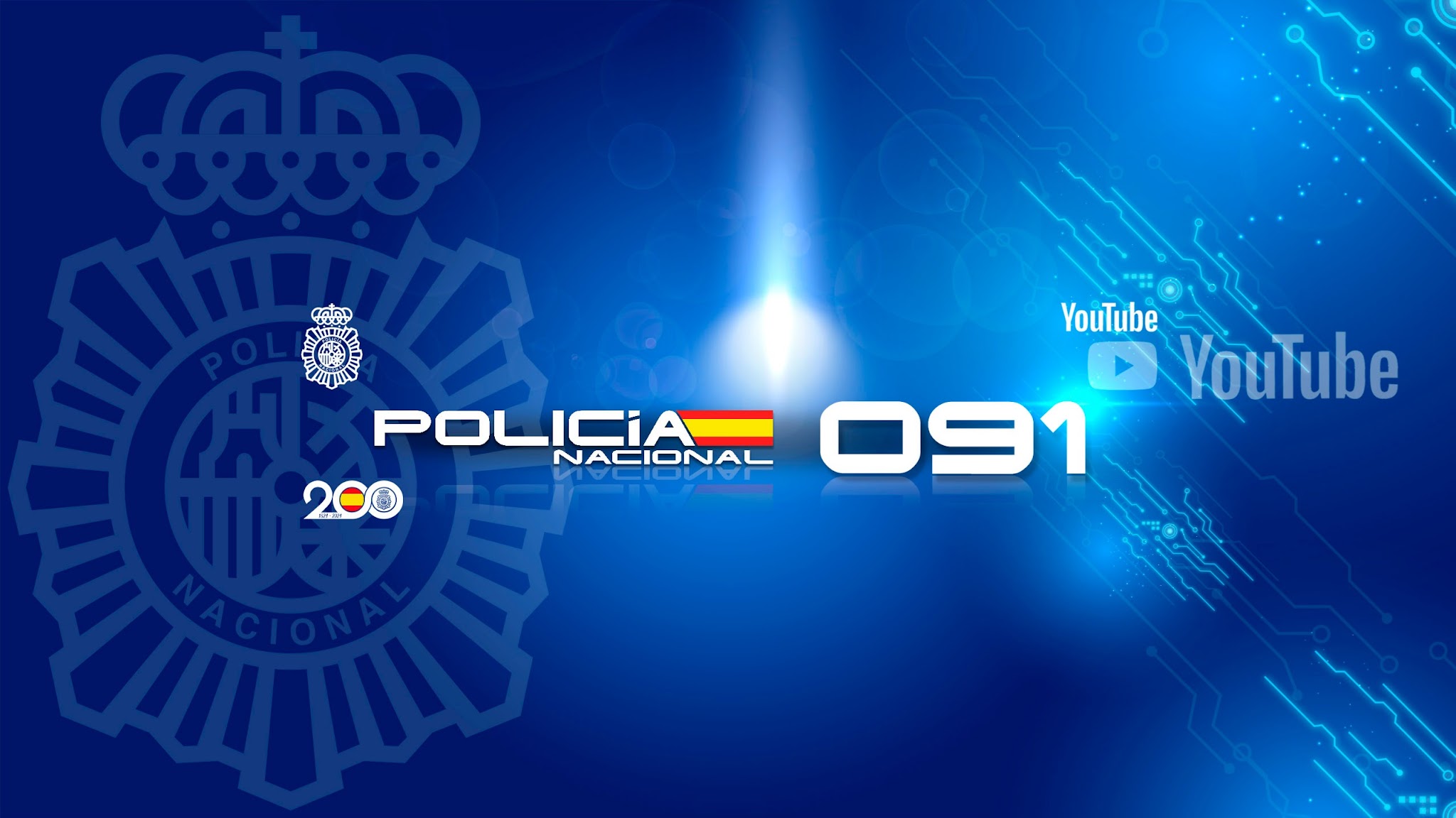 Policía Nacional YouTube banner