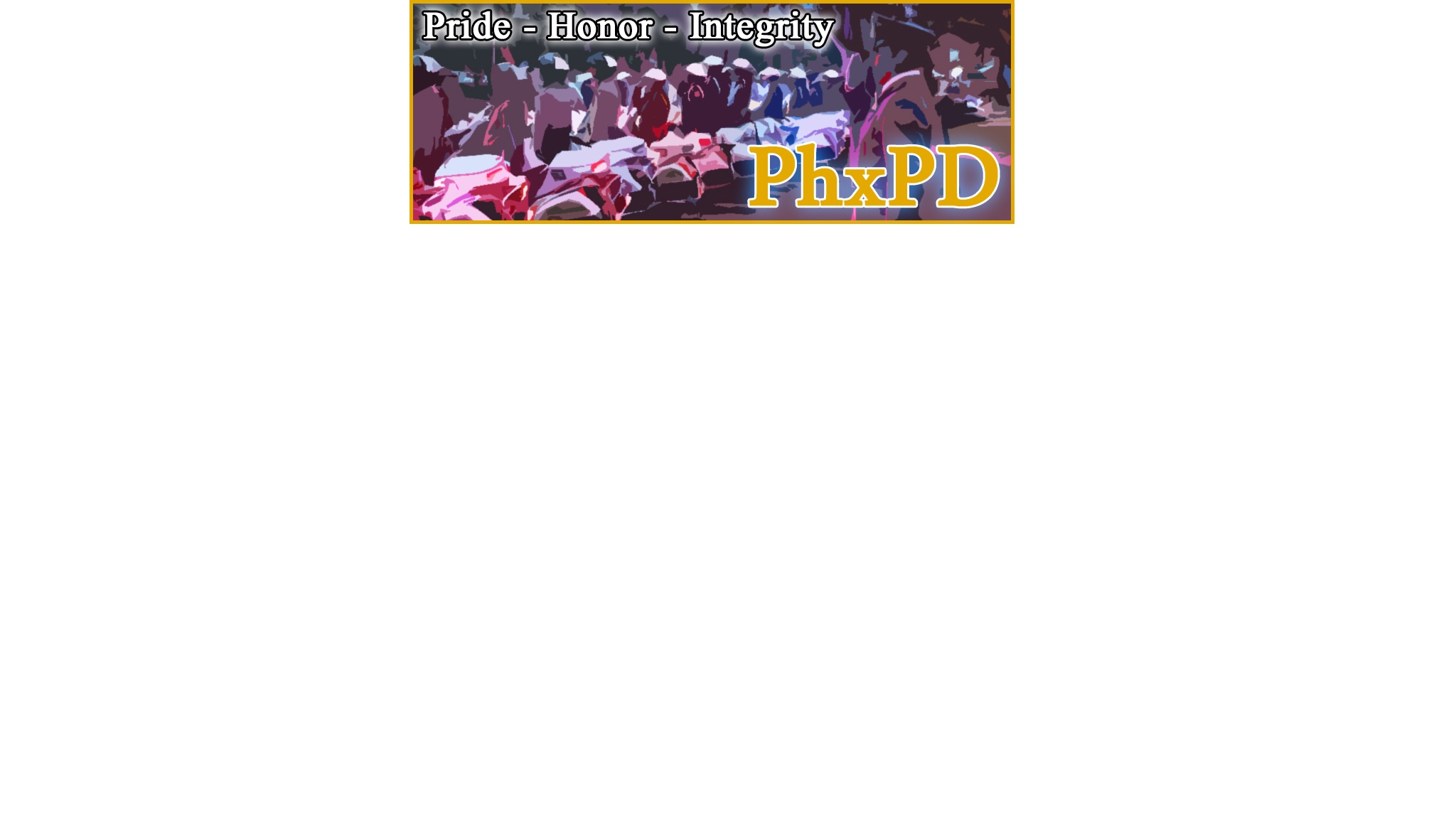 PhoenixPolice YouTube banner