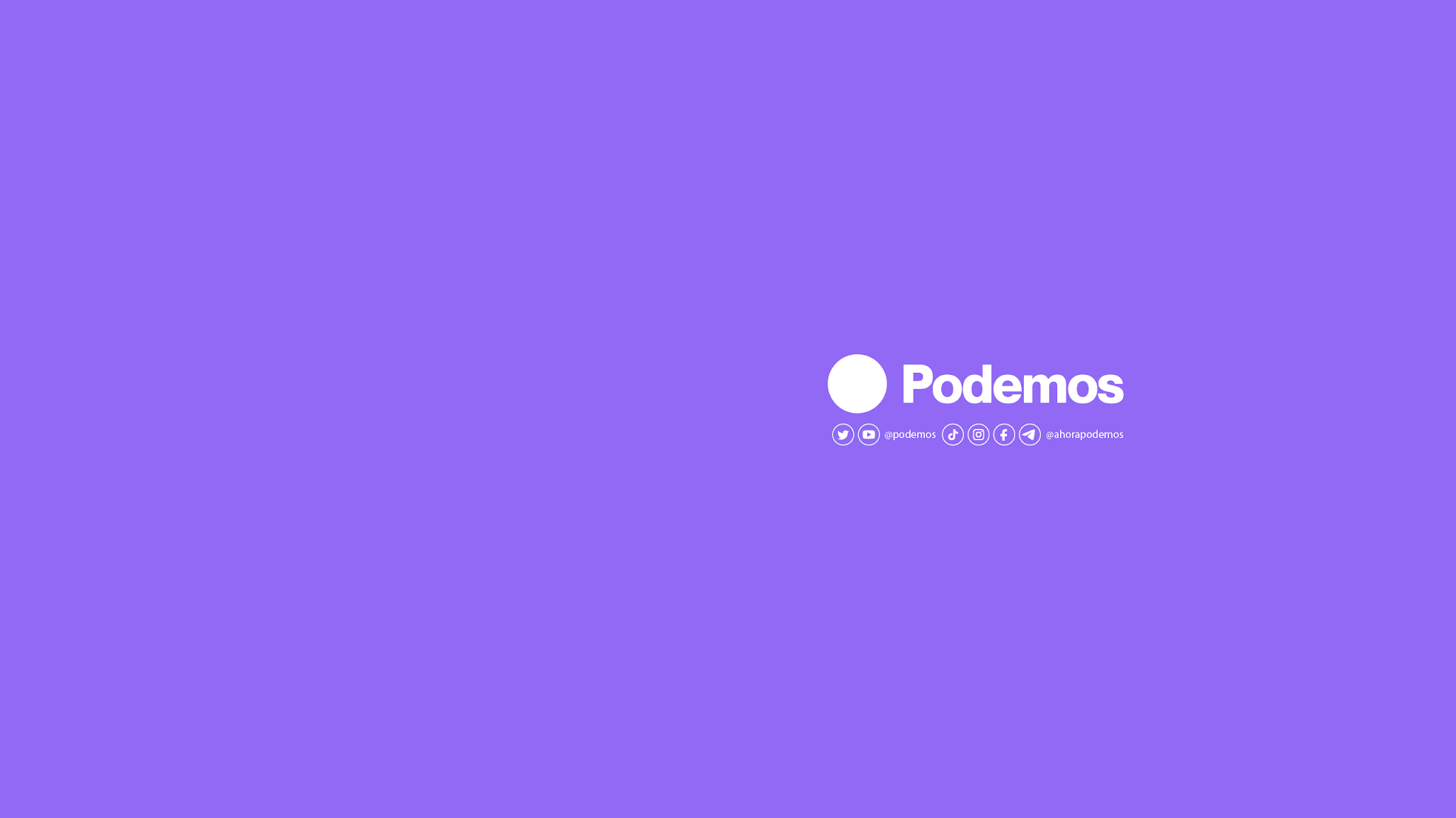 Podemos YouTube banner